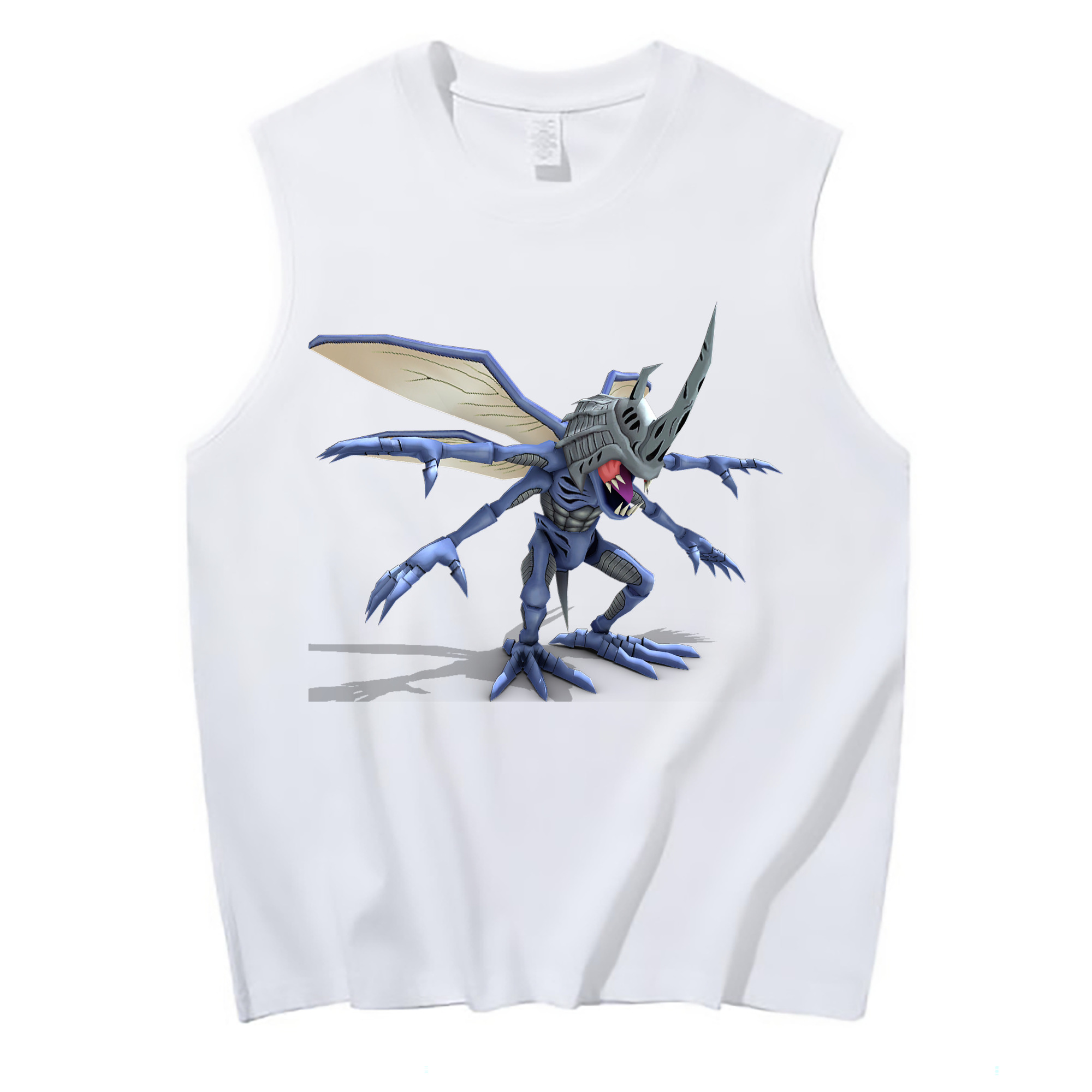 （画像用） Digimon デジタルモンスター/デジモン コットン100％タンクトップ（フロントプリント）