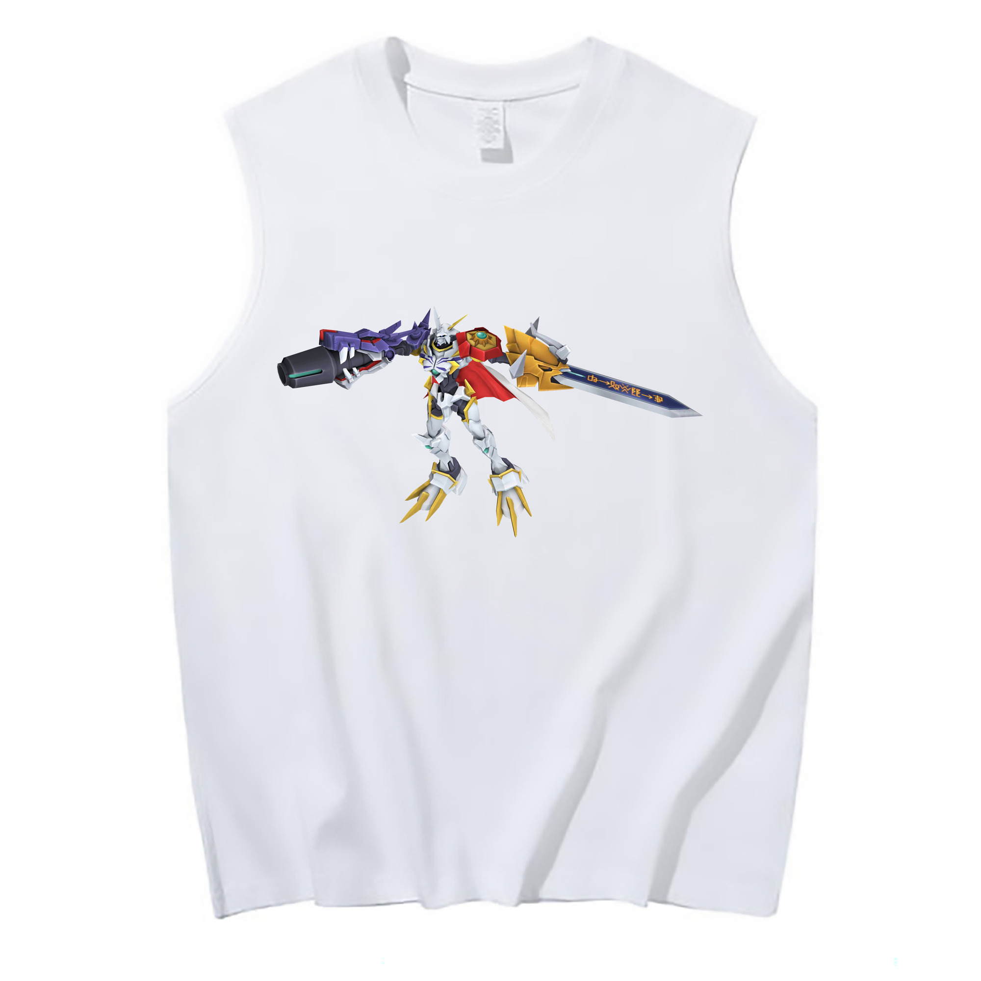 （画像用） Digimon デジタルモンスター/デジモン コットン100％タンクトップ（フロントプリント）
