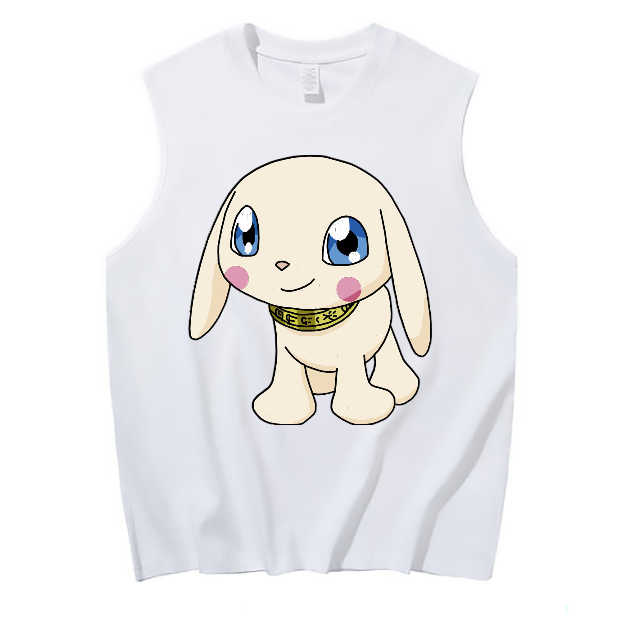 （画像用） Digimon デジタルモンスター/デジモン コットン100％タンクトップ（フロントプリント）