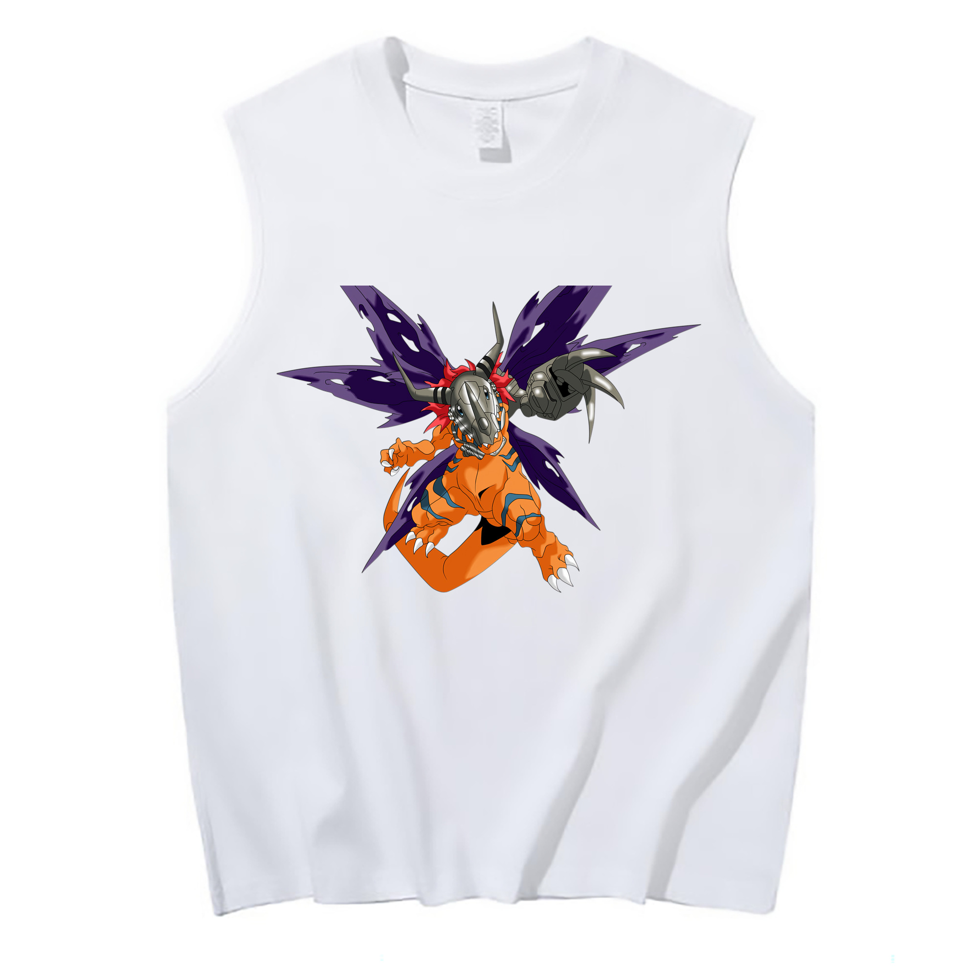 （画像用） Digimon デジタルモンスター/デジモン コットン100％タンクトップ（フロントプリント）