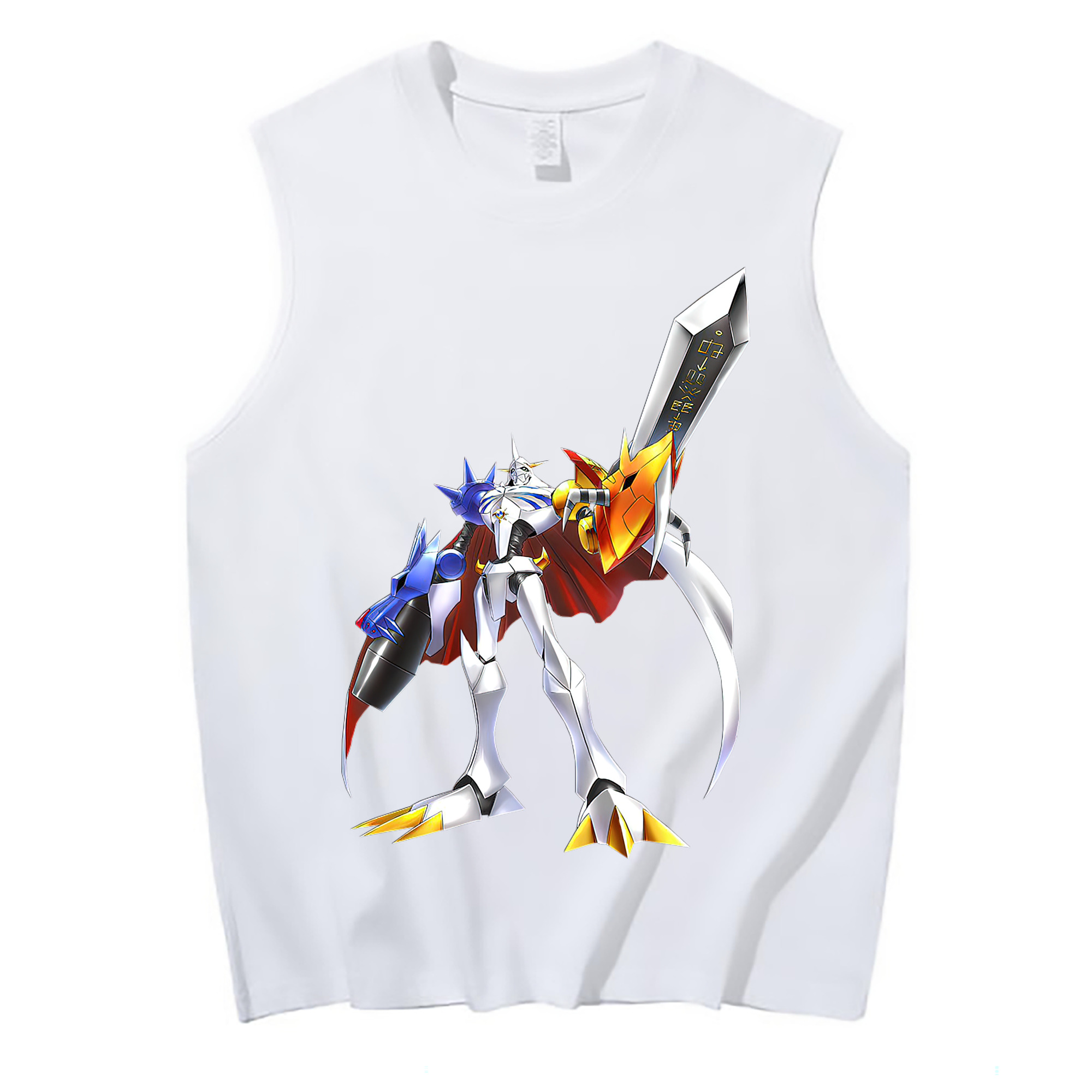 （画像用） Digimon デジタルモンスター/デジモン コットン100％タンクトップ（フロントプリント）