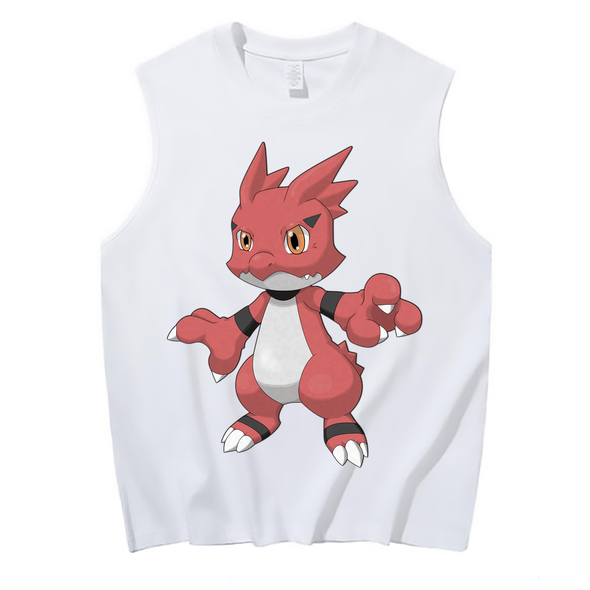 （画像用） Digimon デジタルモンスター/デジモン コットン100％タンクトップ（フロントプリント）