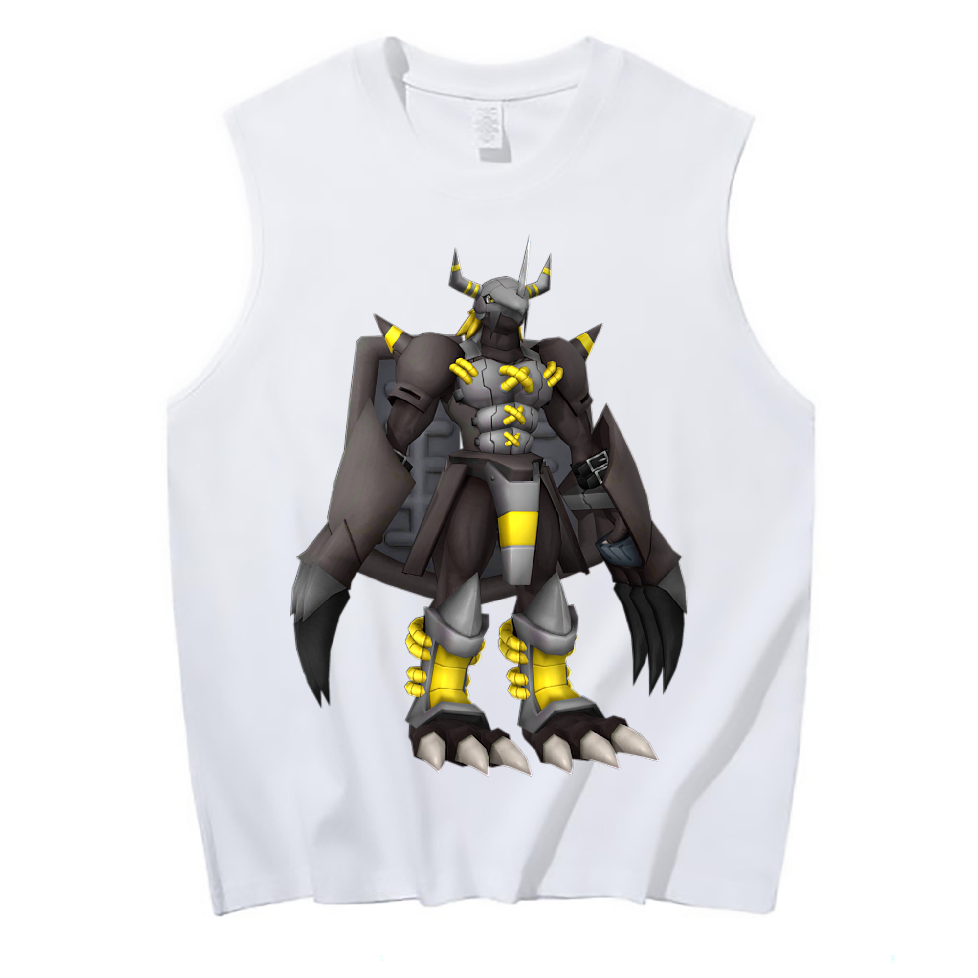 （画像用） Digimon デジタルモンスター/デジモン コットン100％タンクトップ（フロントプリント）