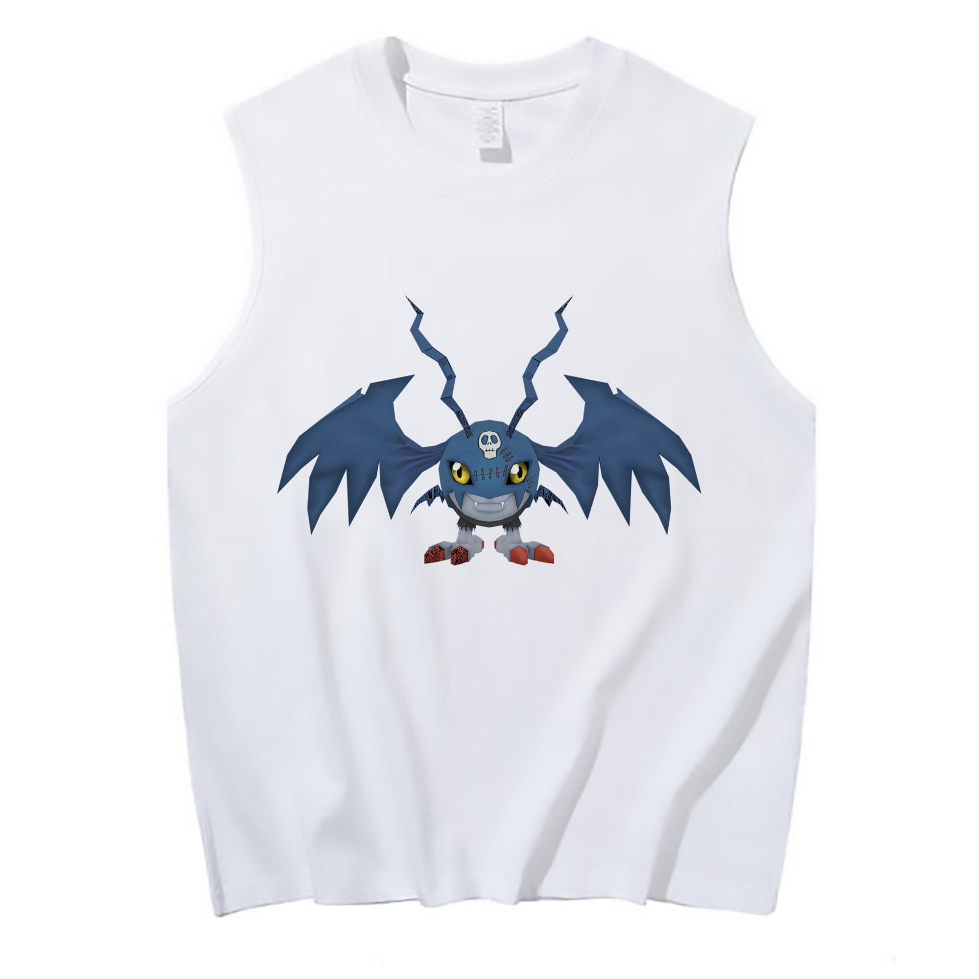 （画像用） Digimon デジタルモンスター/デジモン コットン100％タンクトップ（フロントプリント）