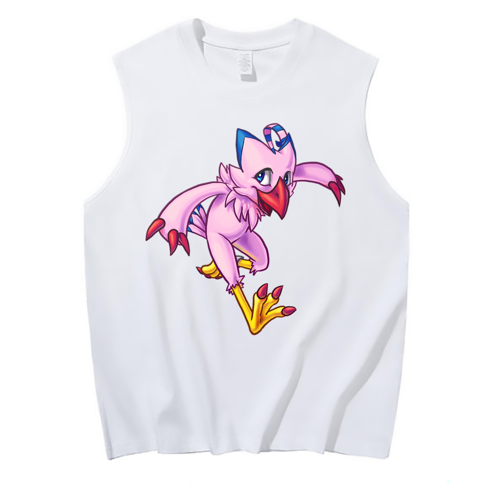 （画像用） Digimon デジタルモンスター/デジモン コットン100％タンクトップ（フロントプリント）