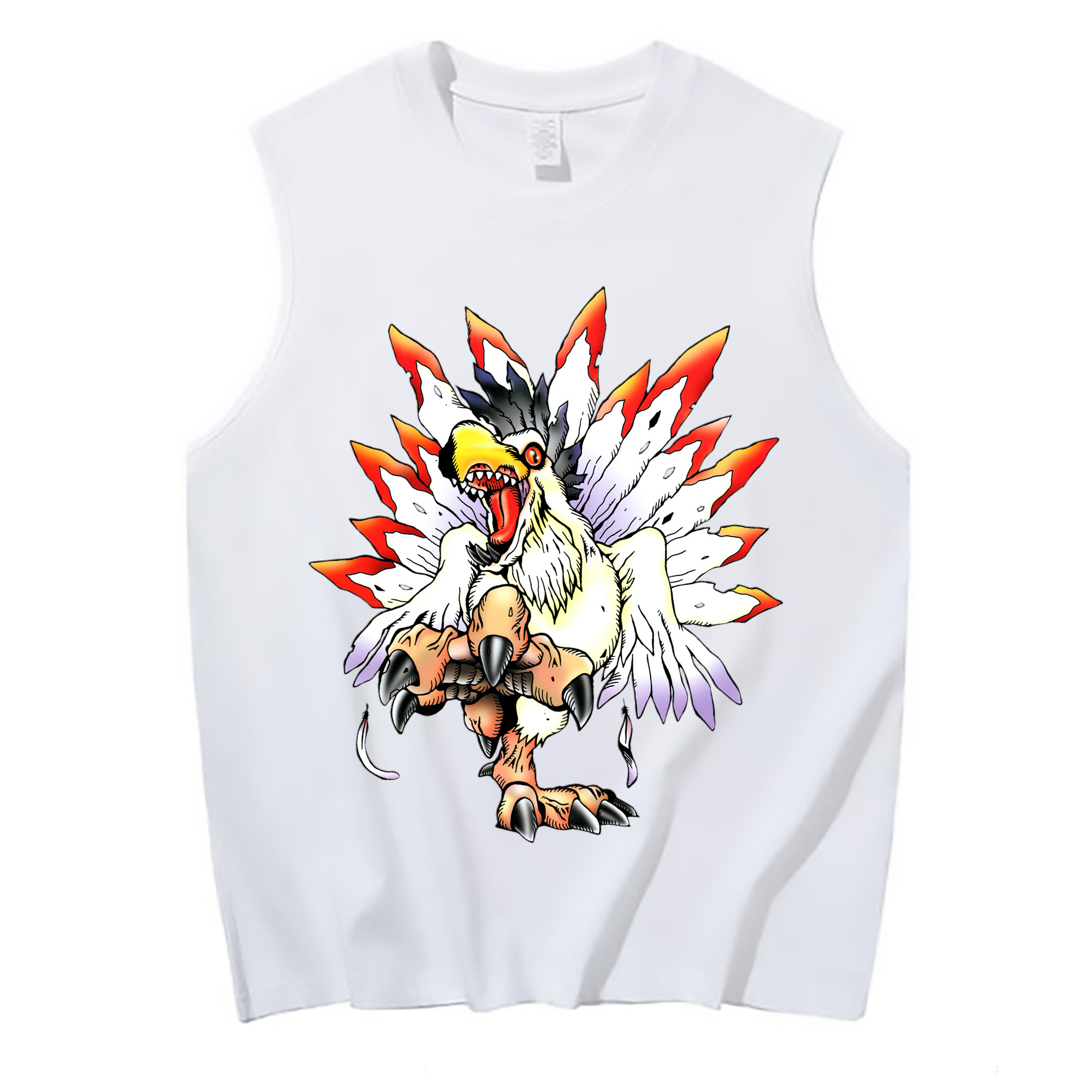 （画像用） Digimon デジタルモンスター/デジモン コットン100％タンクトップ（フロントプリント）
