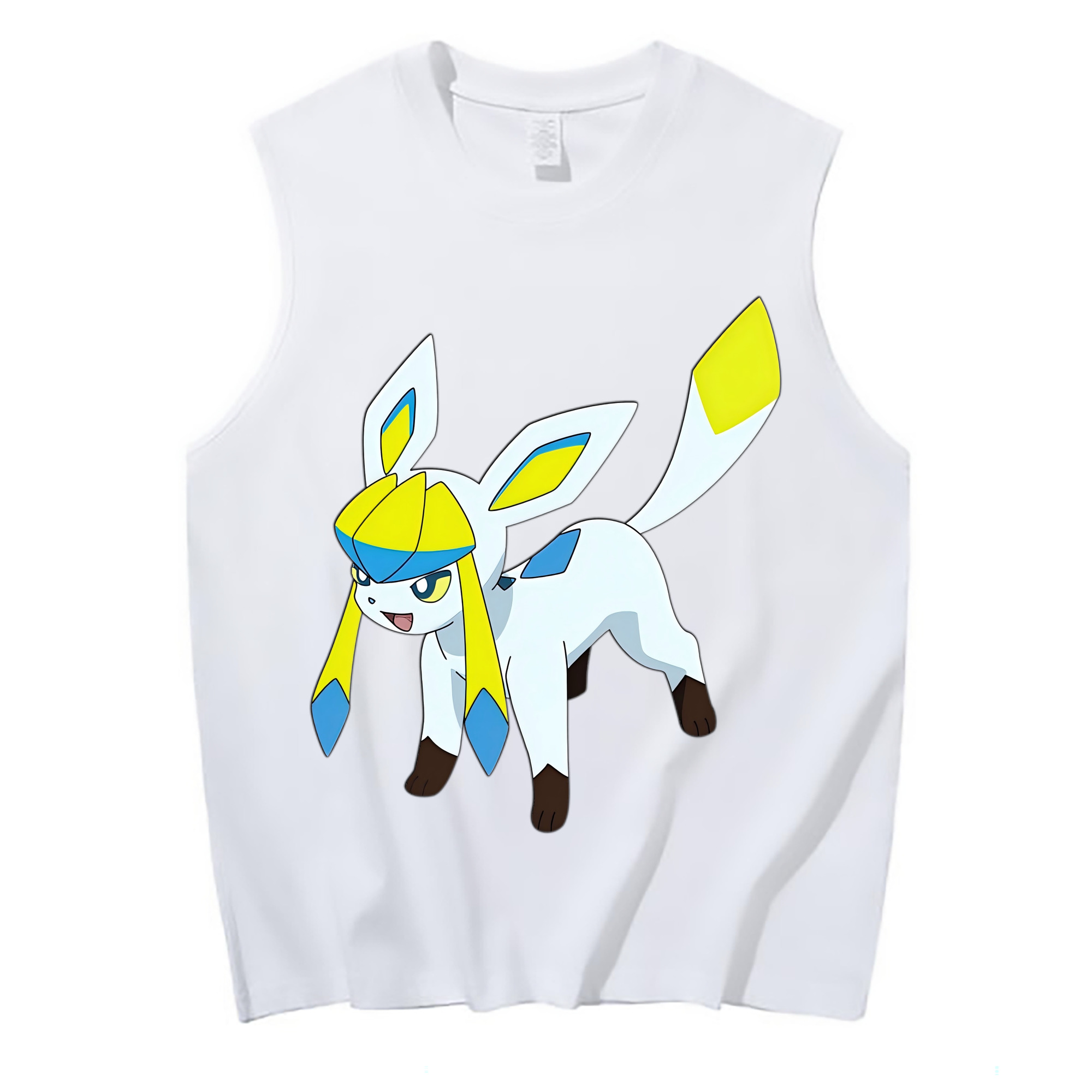 （画像用） Digimon デジタルモンスター/デジモン コットン100％タンクトップ（フロントプリント）