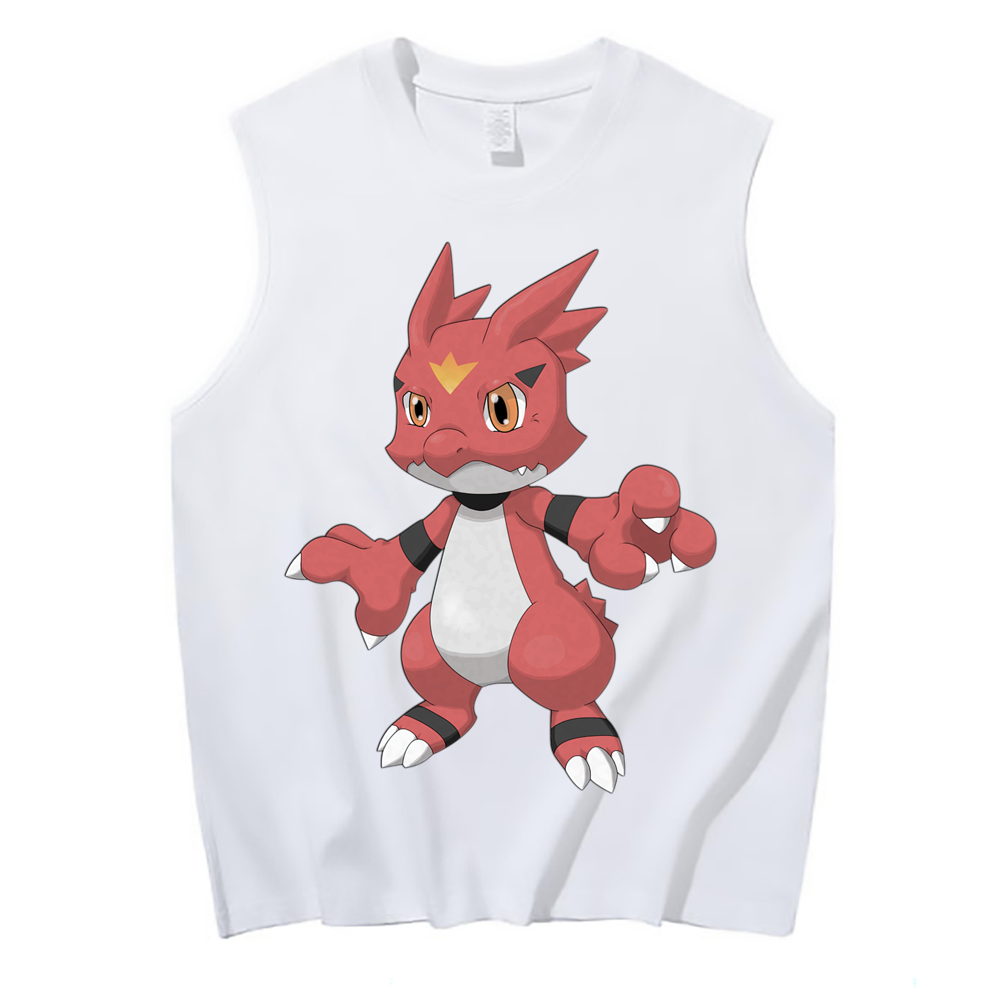 （画像用） Digimon デジタルモンスター/デジモン コットン100％タンクトップ（フロントプリント）