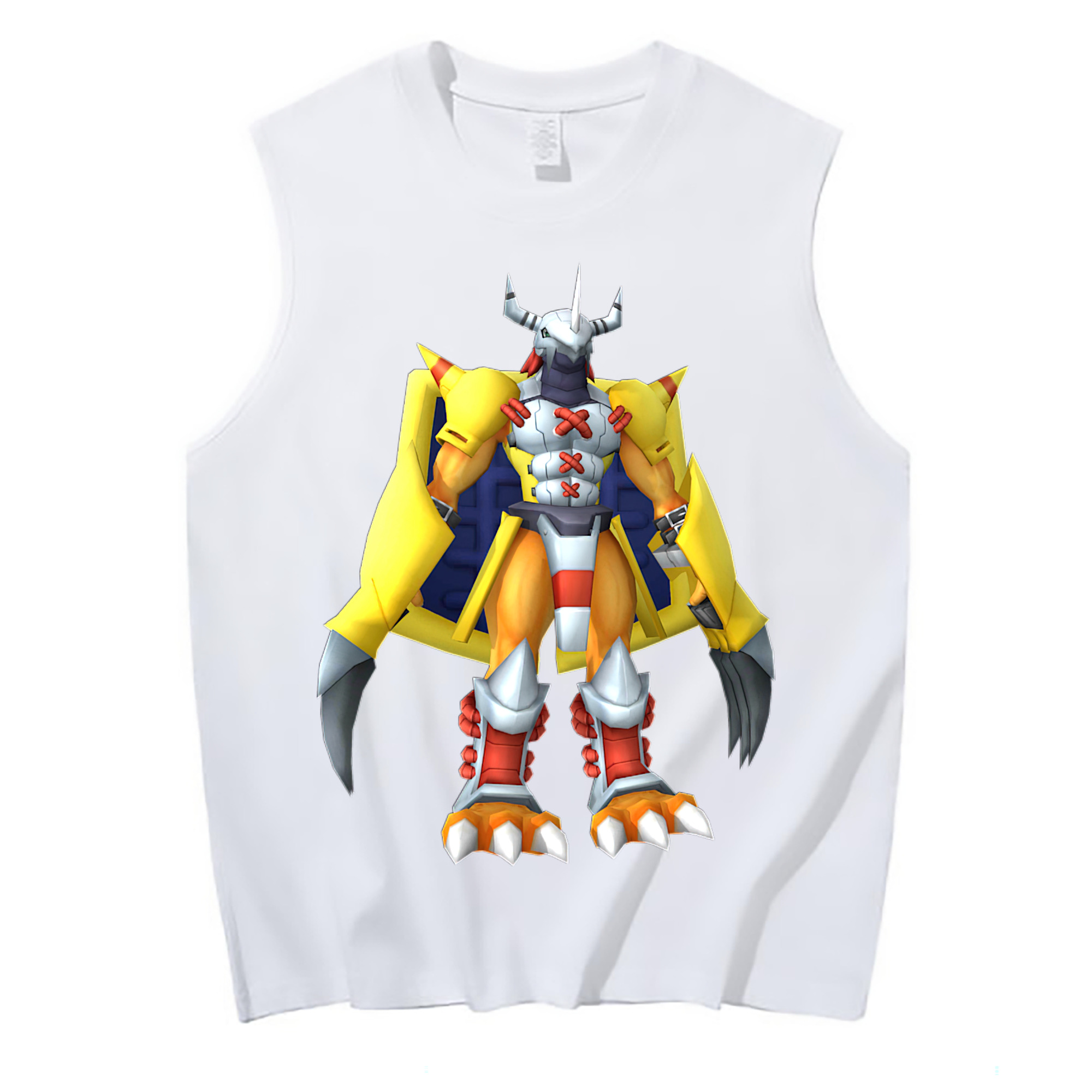 （画像用） Digimon デジタルモンスター/デジモン コットン100％タンクトップ（フロントプリント）