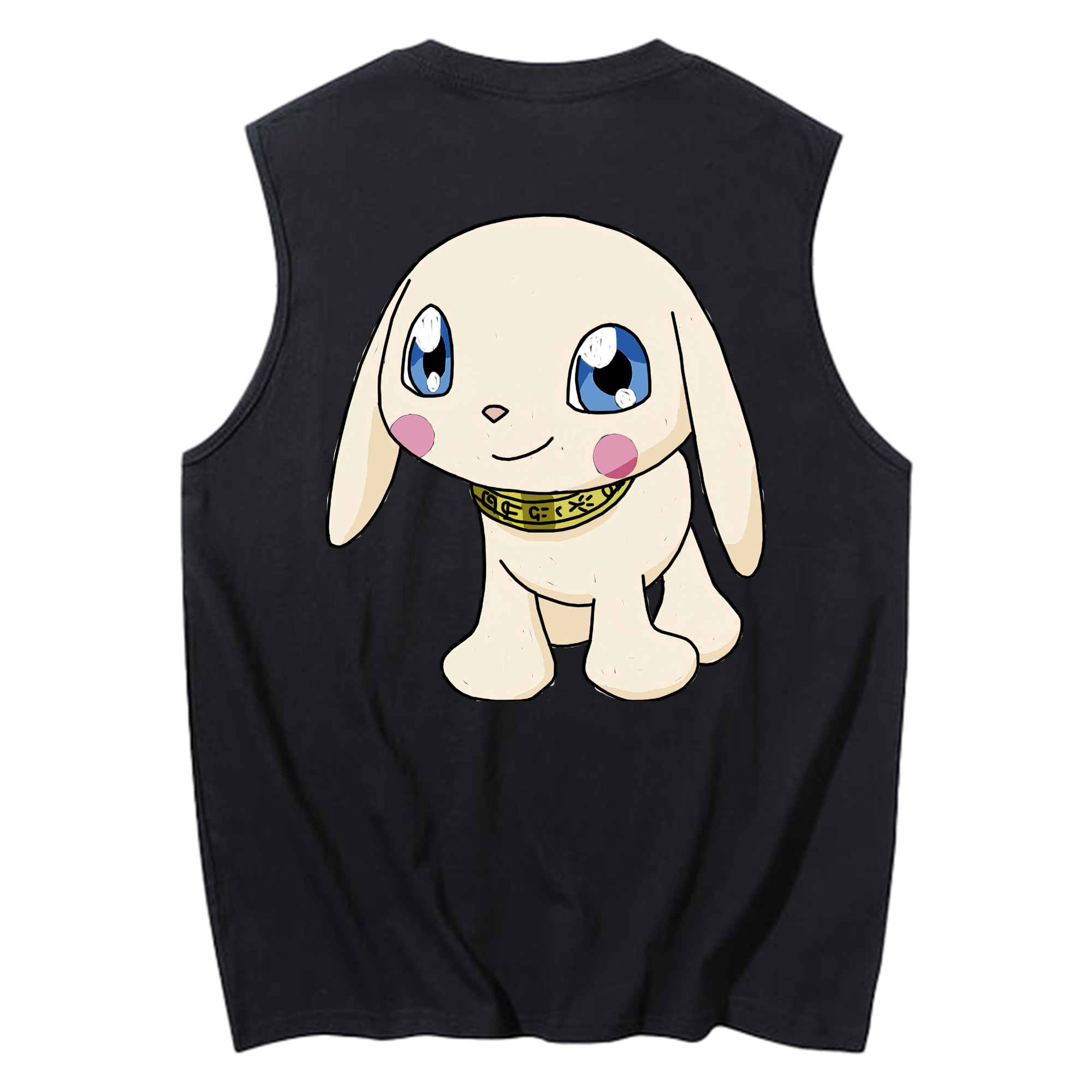 （画像用） Digimon デジタルモンスター/デジモン コットン100％タンクトップ（背面プリント）