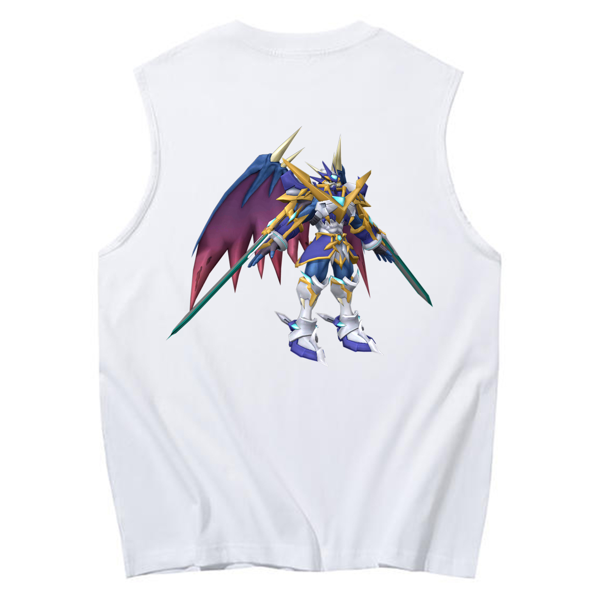 （画像用） Digimon デジタルモンスター/デジモン コットン100％タンクトップ（背面プリント）