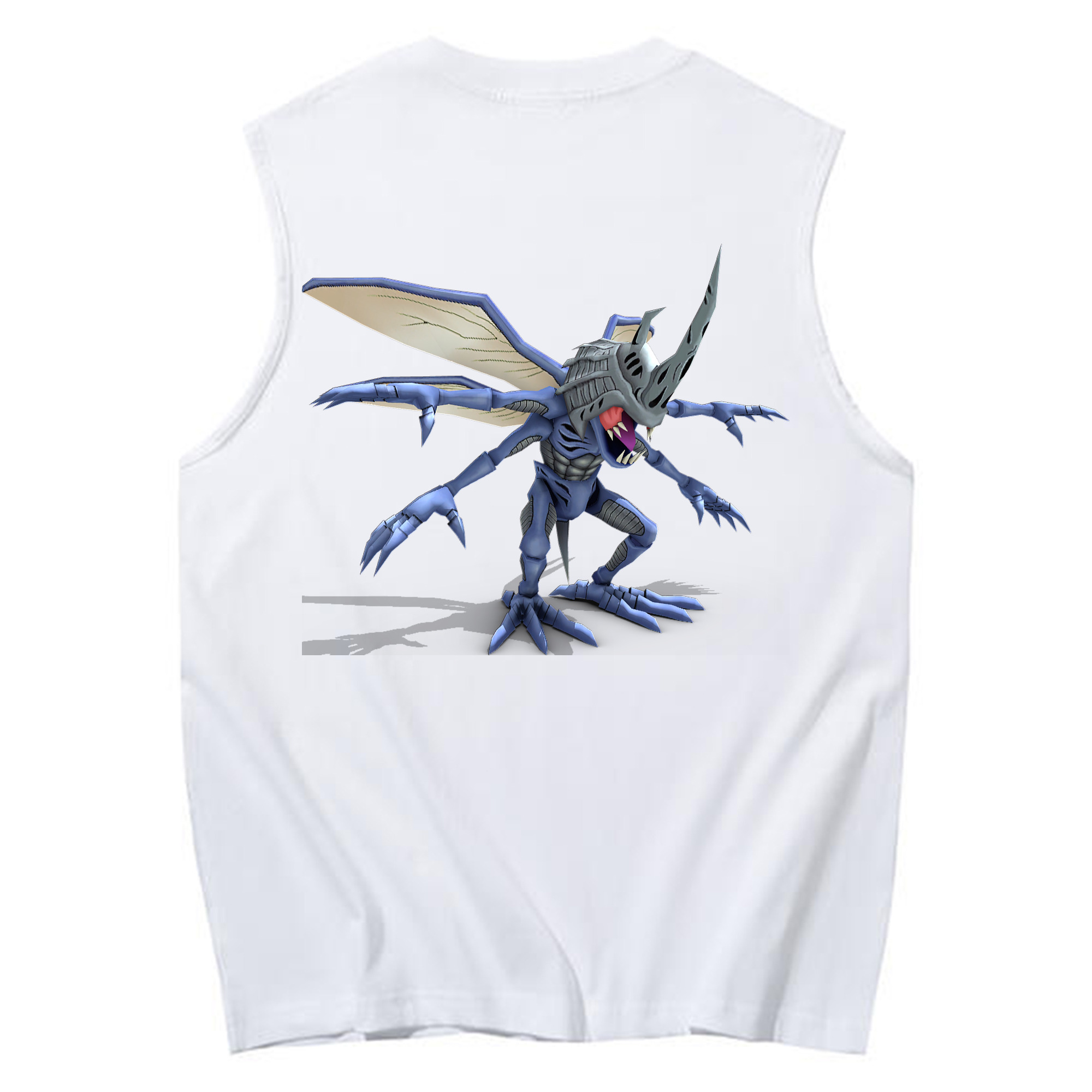 （画像用） Digimon デジタルモンスター/デジモン コットン100％タンクトップ（背面プリント）