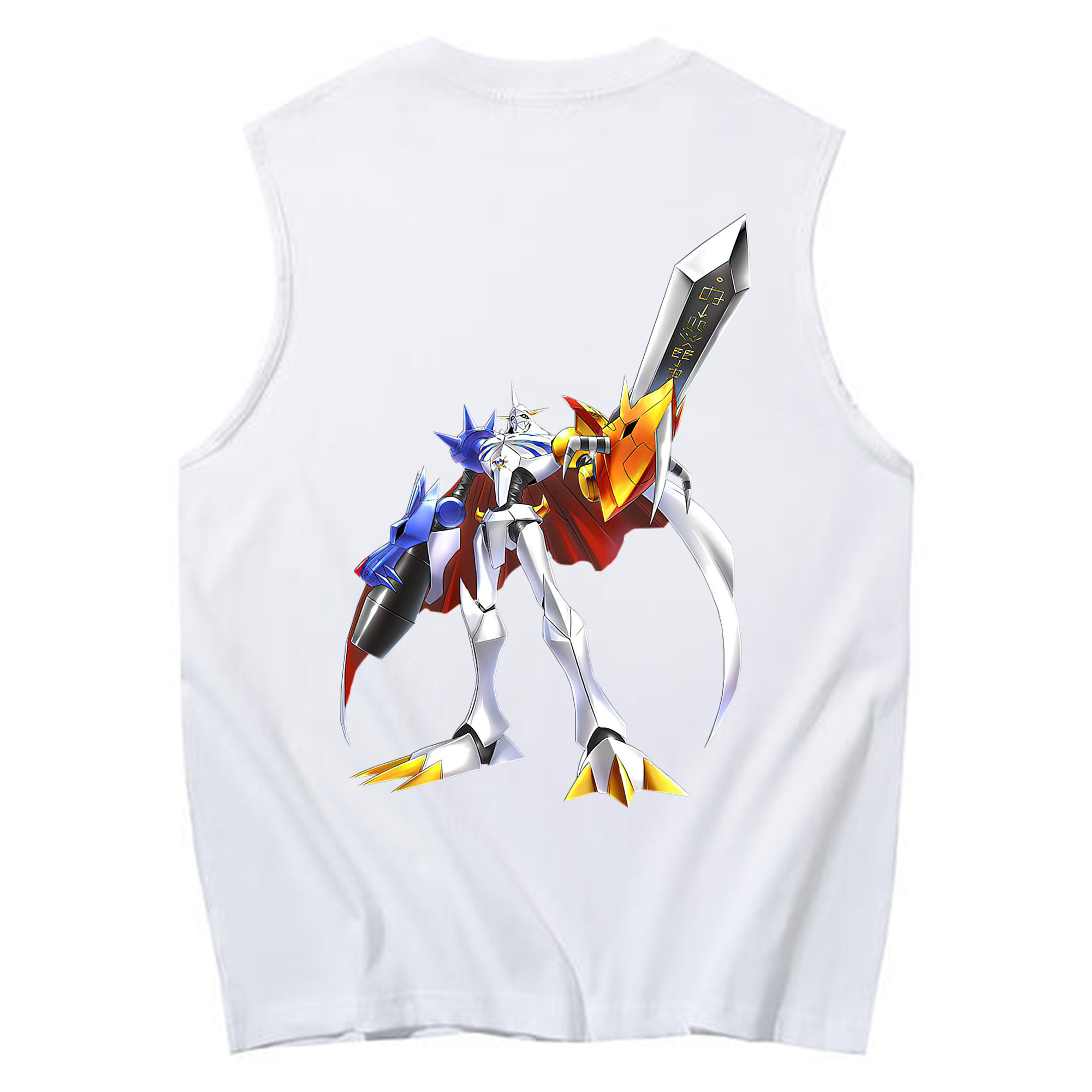 （画像用） Digimon デジタルモンスター/デジモン コットン100％タンクトップ（背面プリント）