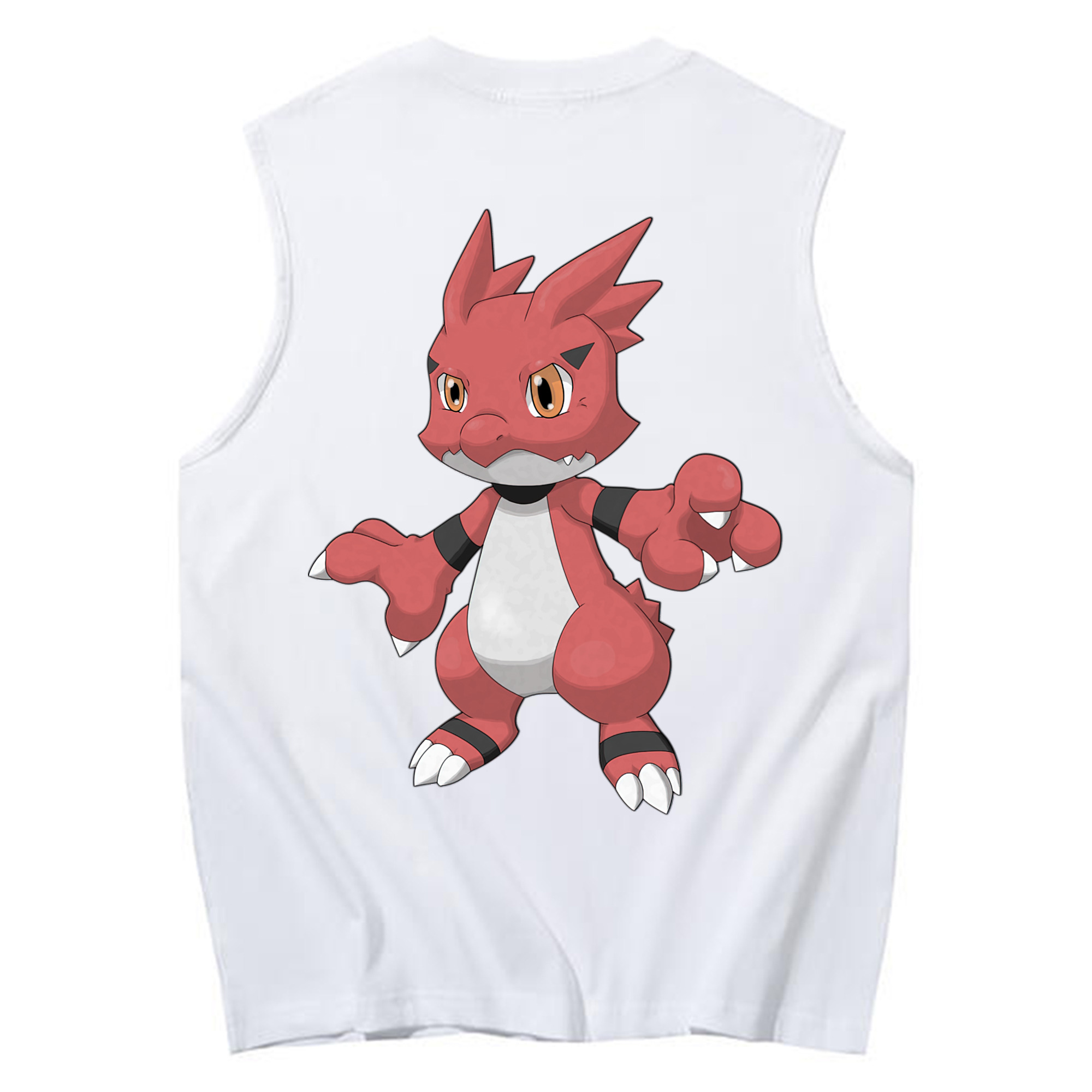（画像用） Digimon デジタルモンスター/デジモン コットン100％タンクトップ（背面プリント）