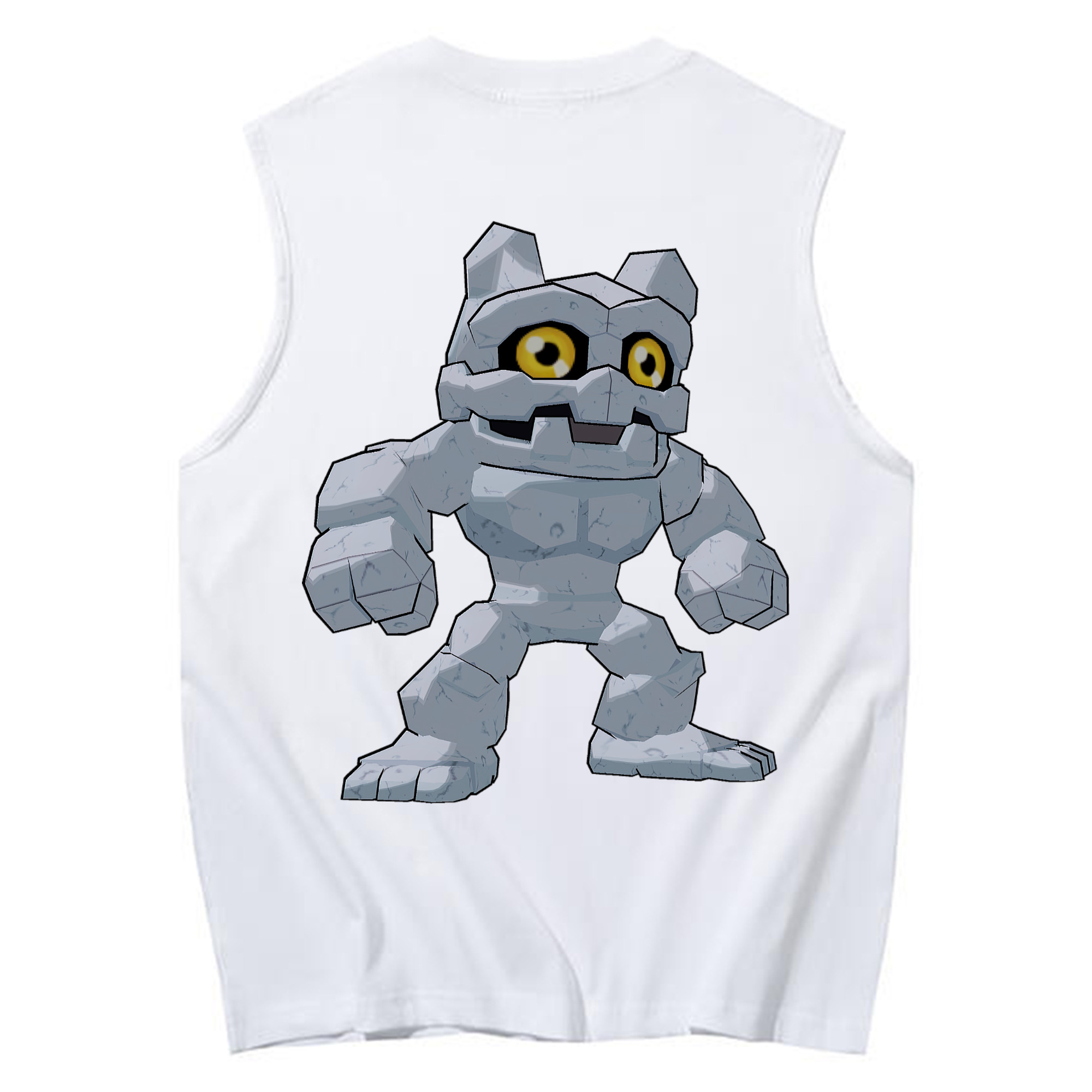 （画像用） Digimon デジタルモンスター/デジモン コットン100％タンクトップ（背面プリント）