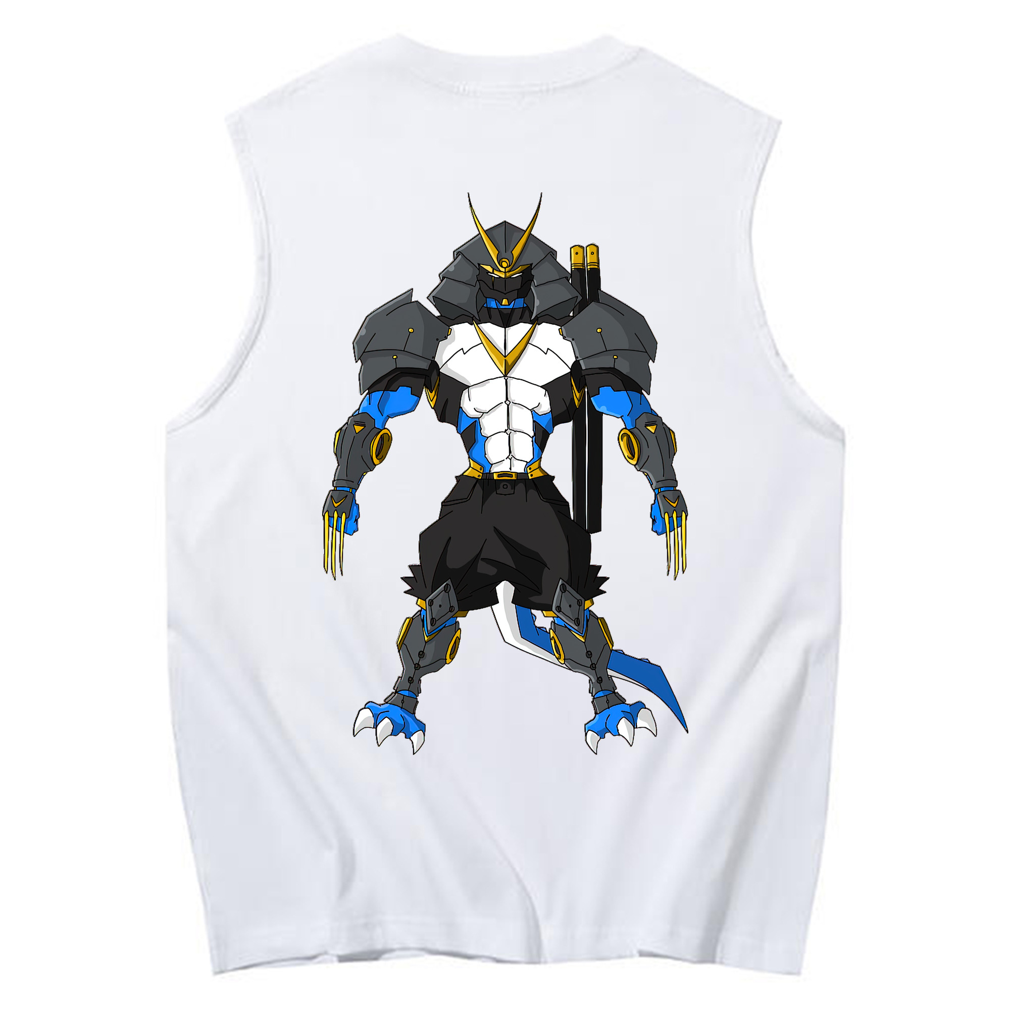 （画像用） Digimon デジタルモンスター/デジモン コットン100％タンクトップ（背面プリント）