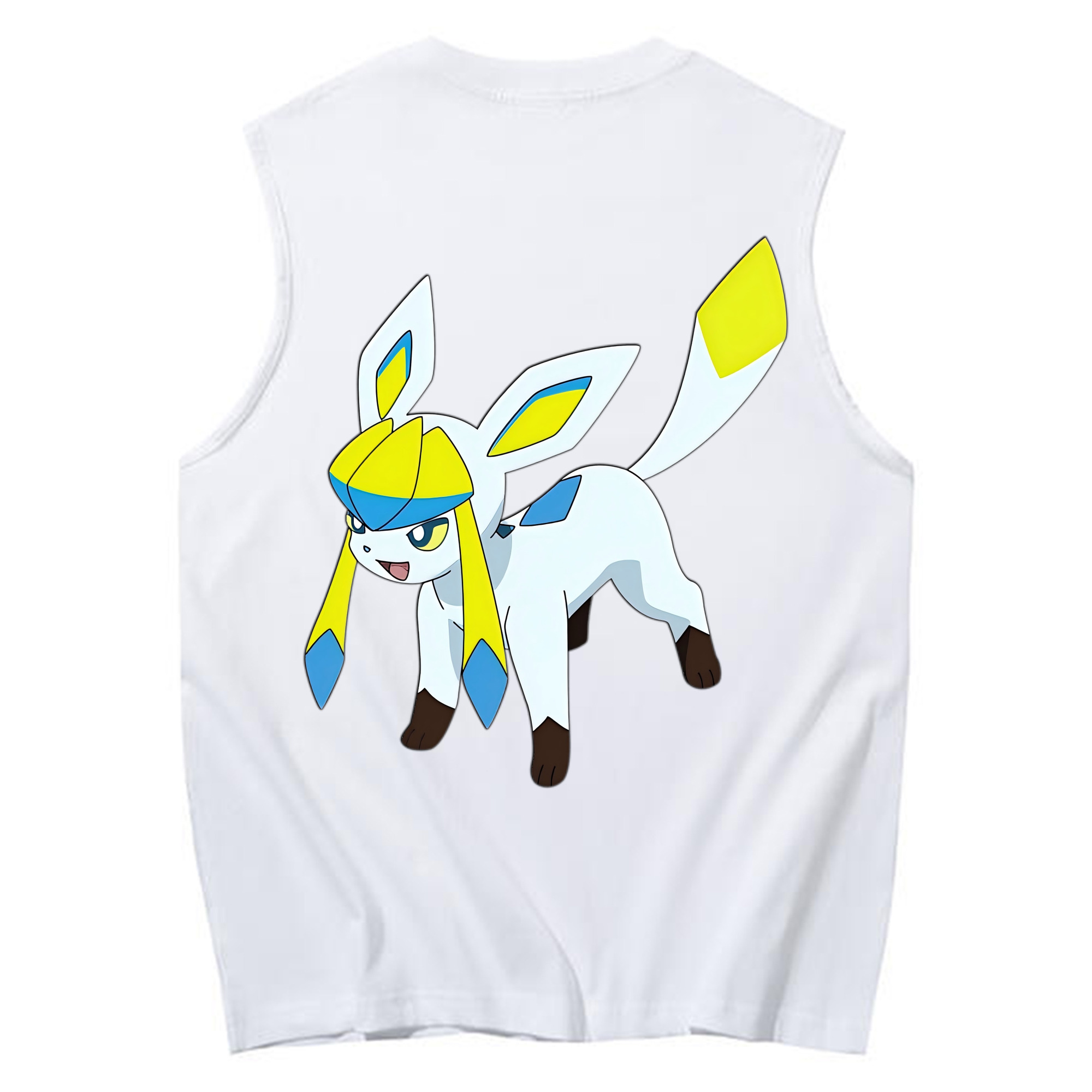 （画像用） Digimon デジタルモンスター/デジモン コットン100％タンクトップ（背面プリント）