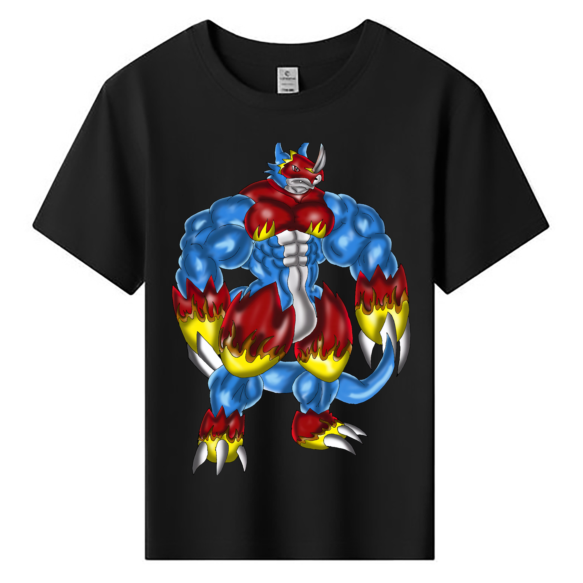 （画像用） Digimon デジタルモンスター/デジモン 綿100％キッズTシャツ（フロントプリント）