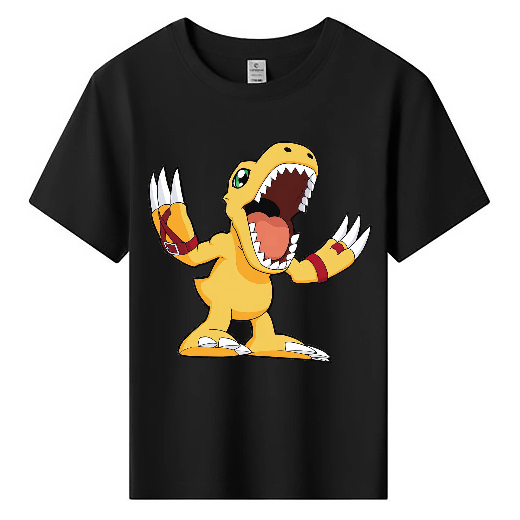 （画像用） Digimon デジタルモンスター/デジモン 綿100％キッズTシャツ（フロントプリント）