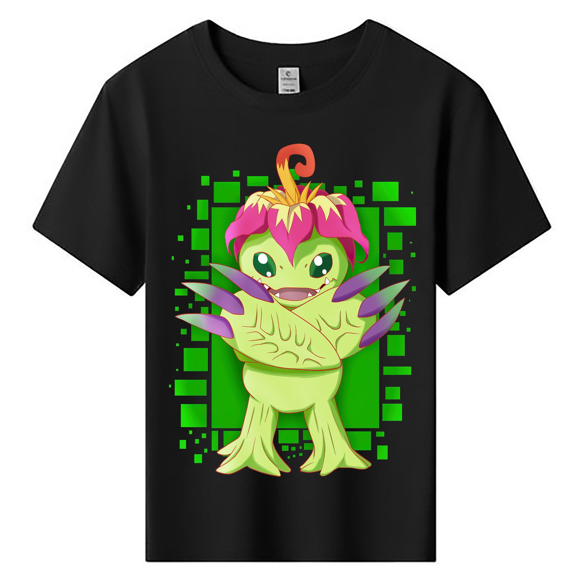 （画像用） Digimon デジタルモンスター/デジモン 綿100％キッズTシャツ（フロントプリント）