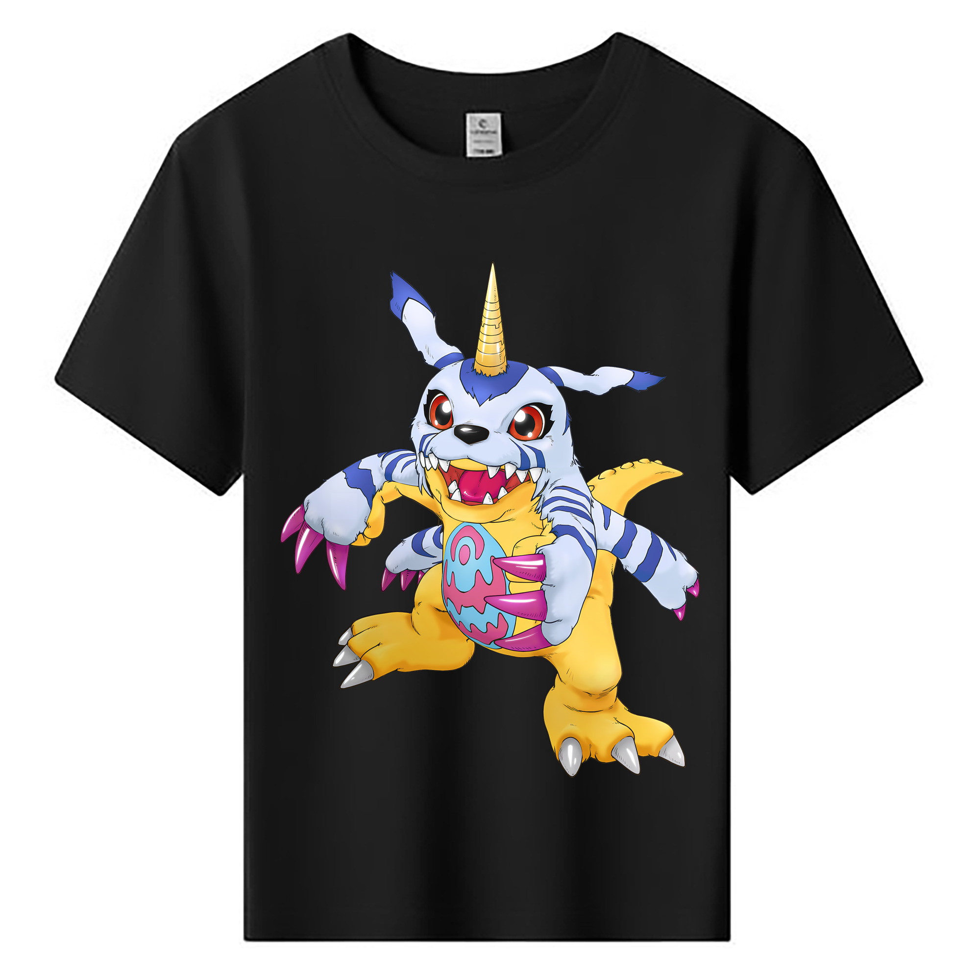 （画像用） Digimon デジタルモンスター/デジモン 綿100％キッズTシャツ（フロントプリント）