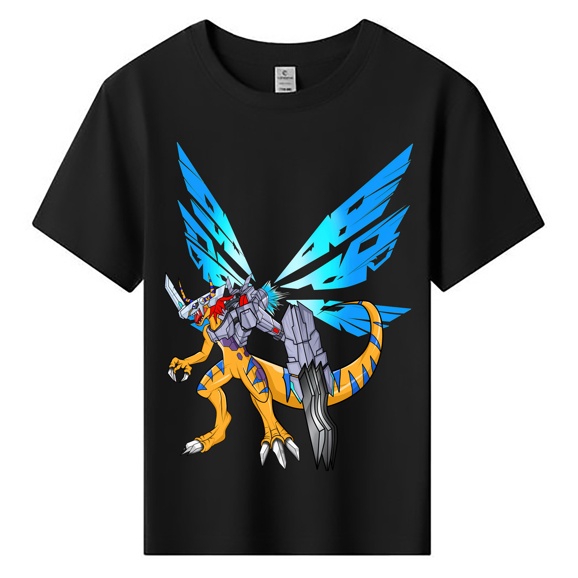 （画像用） Digimon デジタルモンスター/デジモン 綿100％キッズTシャツ（フロントプリント）