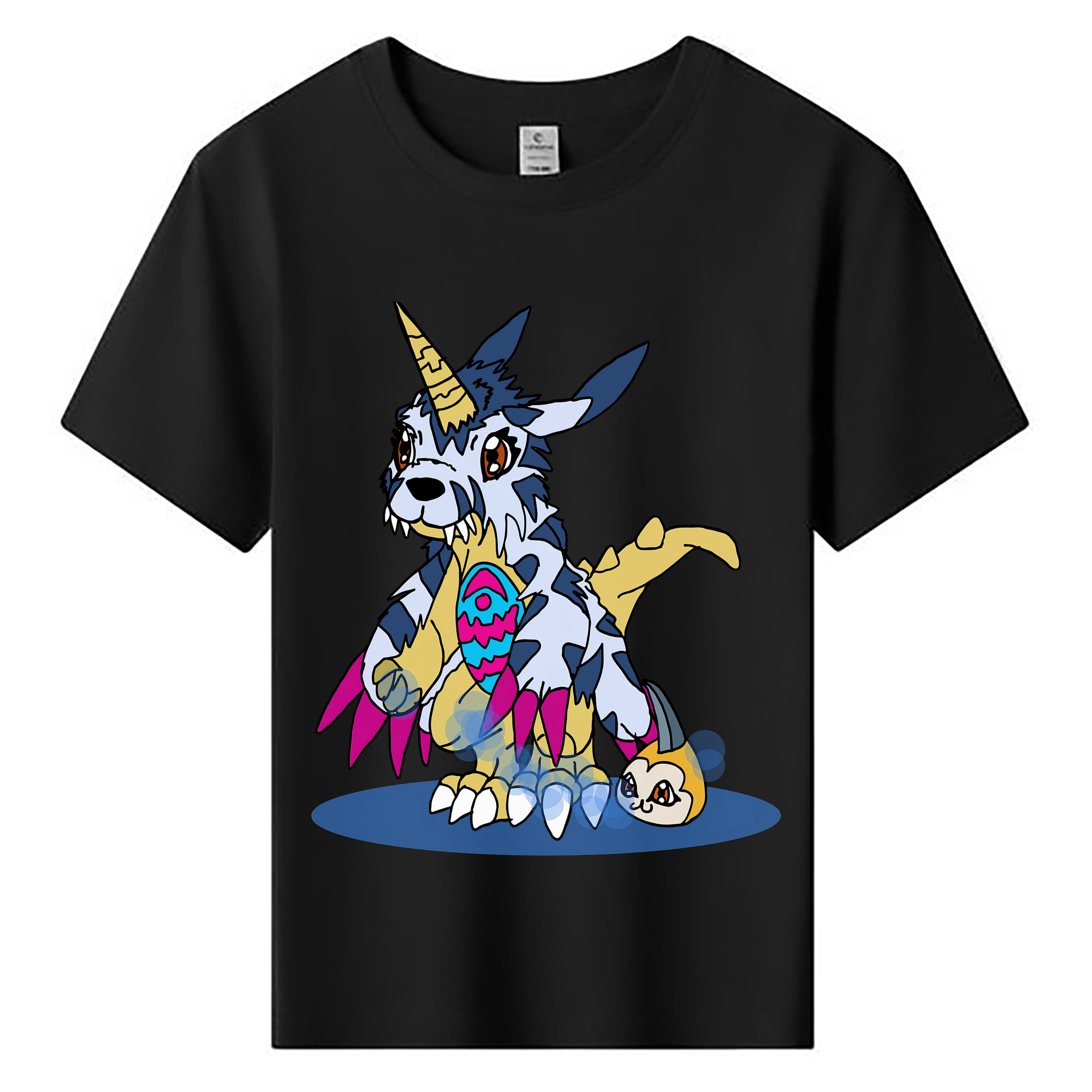 （画像用） Digimon デジタルモンスター/デジモン 綿100％キッズTシャツ（フロントプリント）