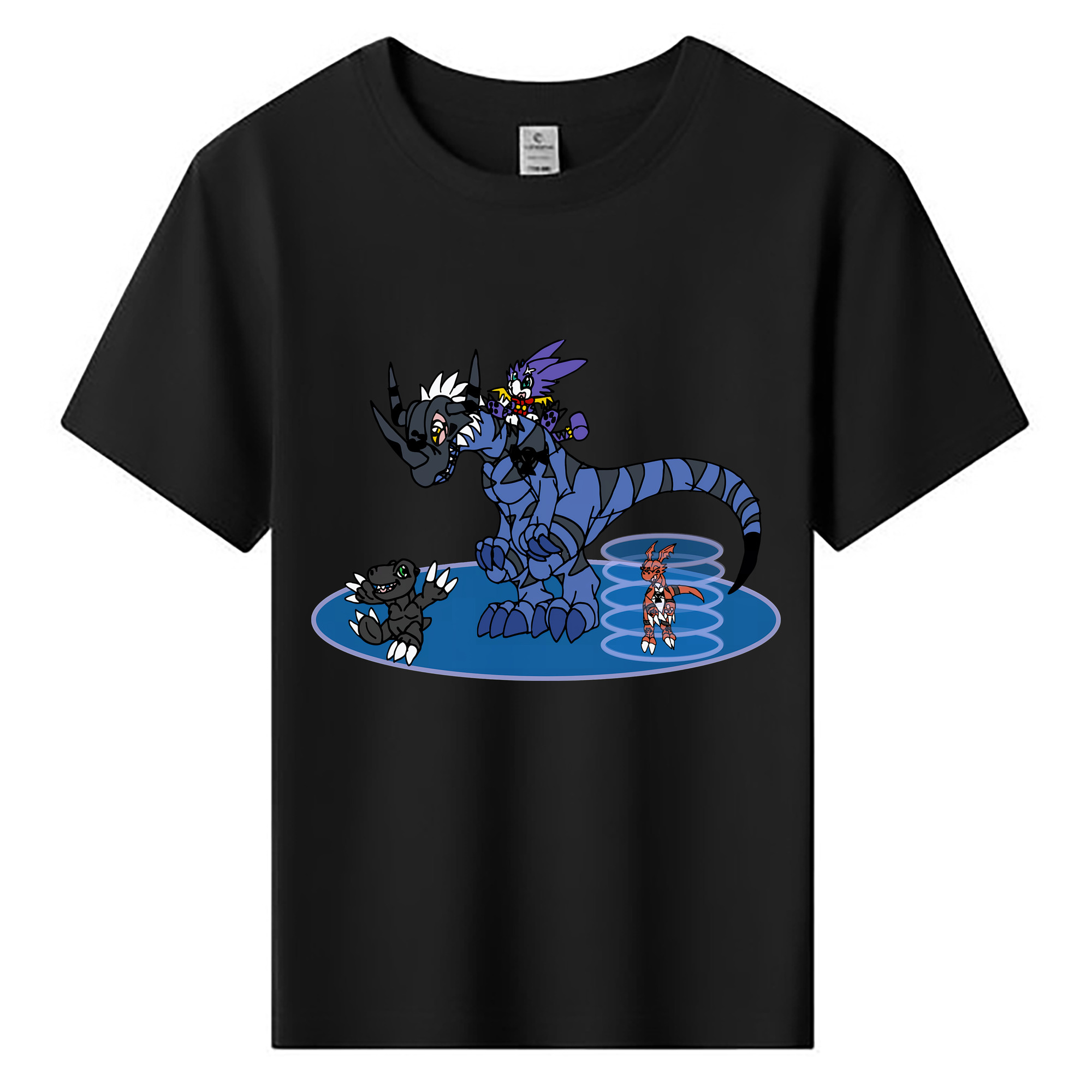 （画像用） Digimon デジタルモンスター/デジモン 綿100％キッズTシャツ（フロントプリント）