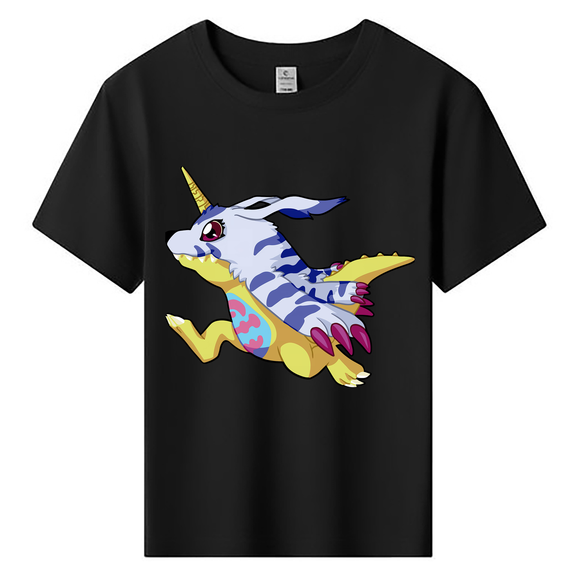 （画像用） Digimon デジタルモンスター/デジモン 綿100％キッズTシャツ（フロントプリント）