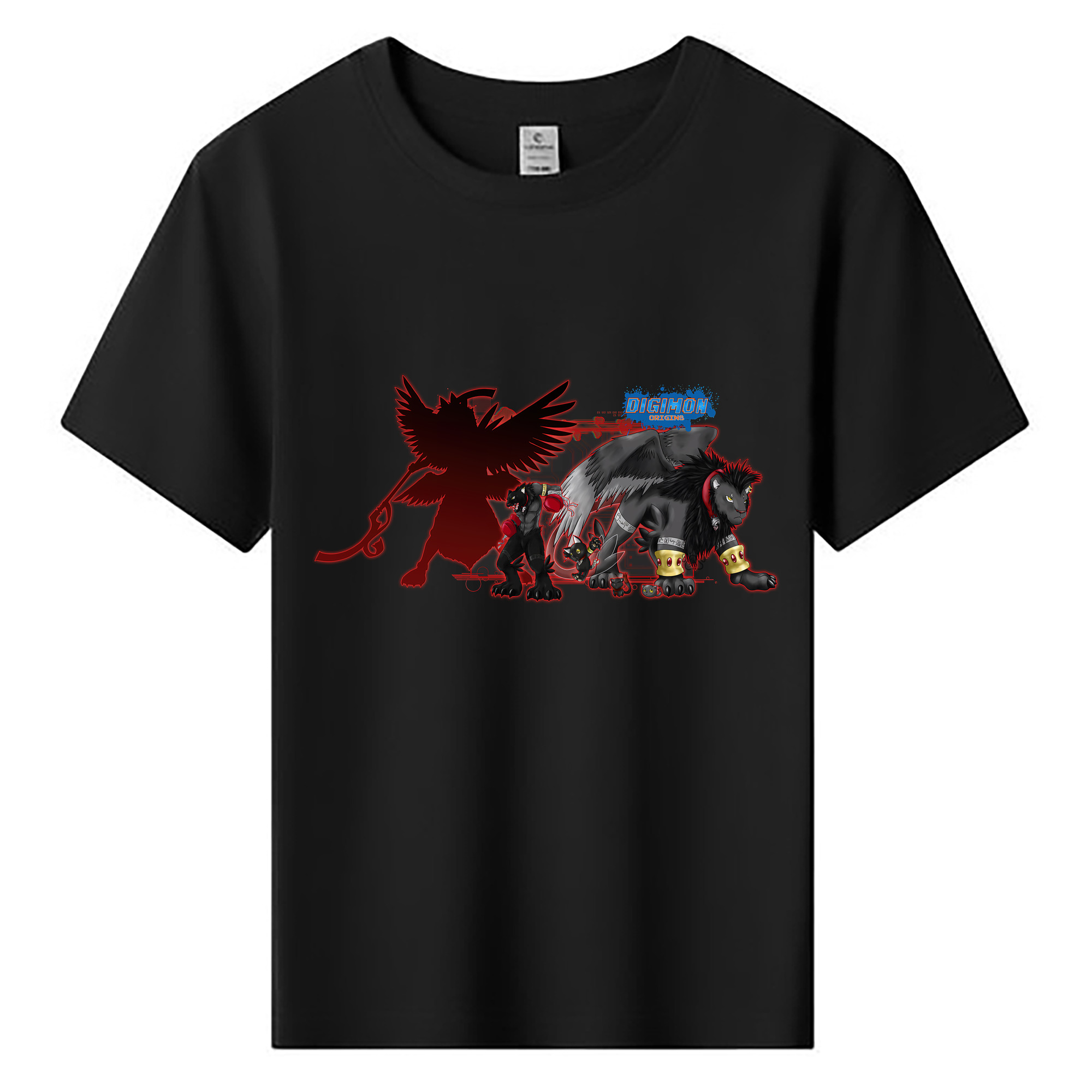 （画像用） Digimon デジタルモンスター/デジモン 綿100％キッズTシャツ（フロントプリント）