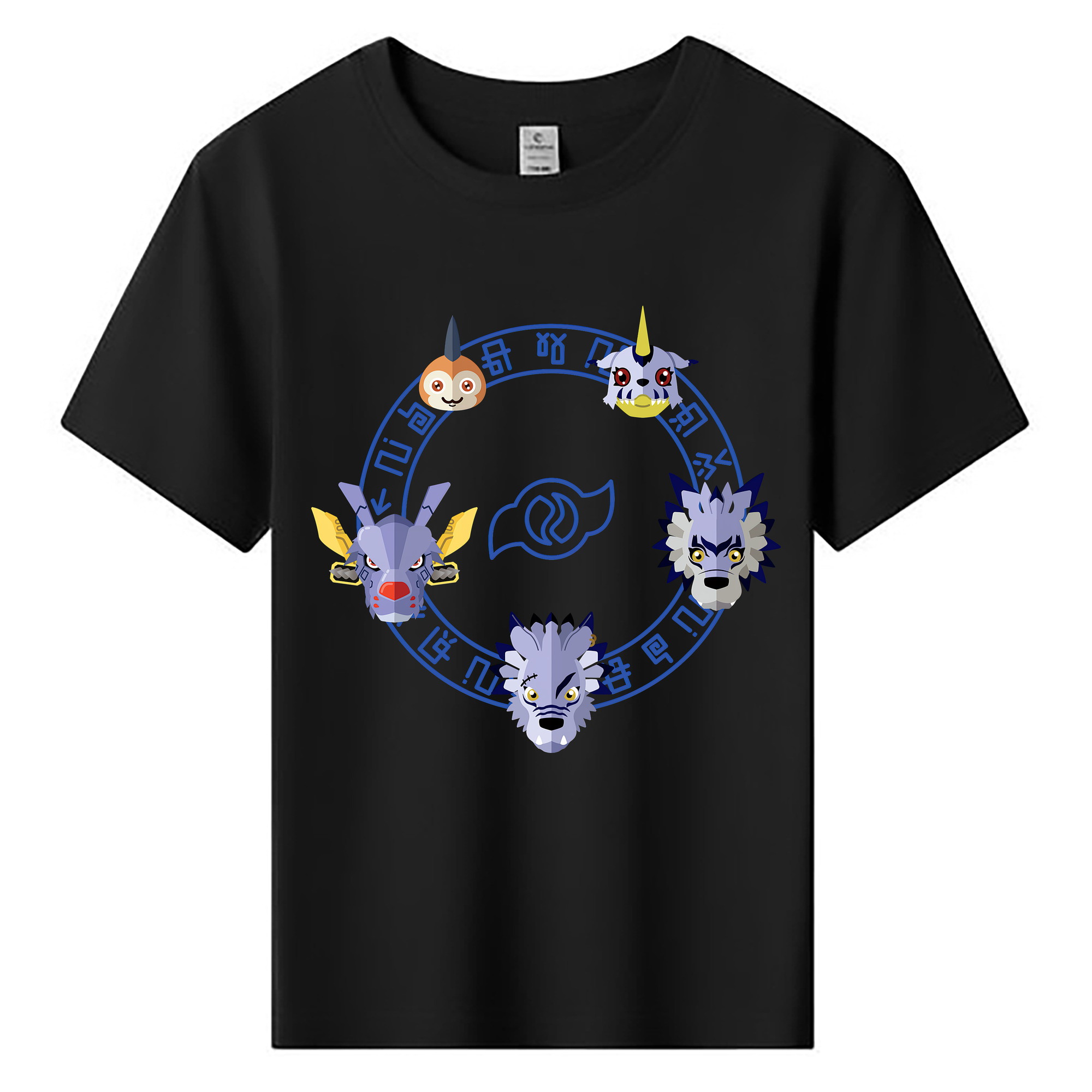 （画像用） Digimon デジタルモンスター/デジモン 綿100％キッズTシャツ（フロントプリント）