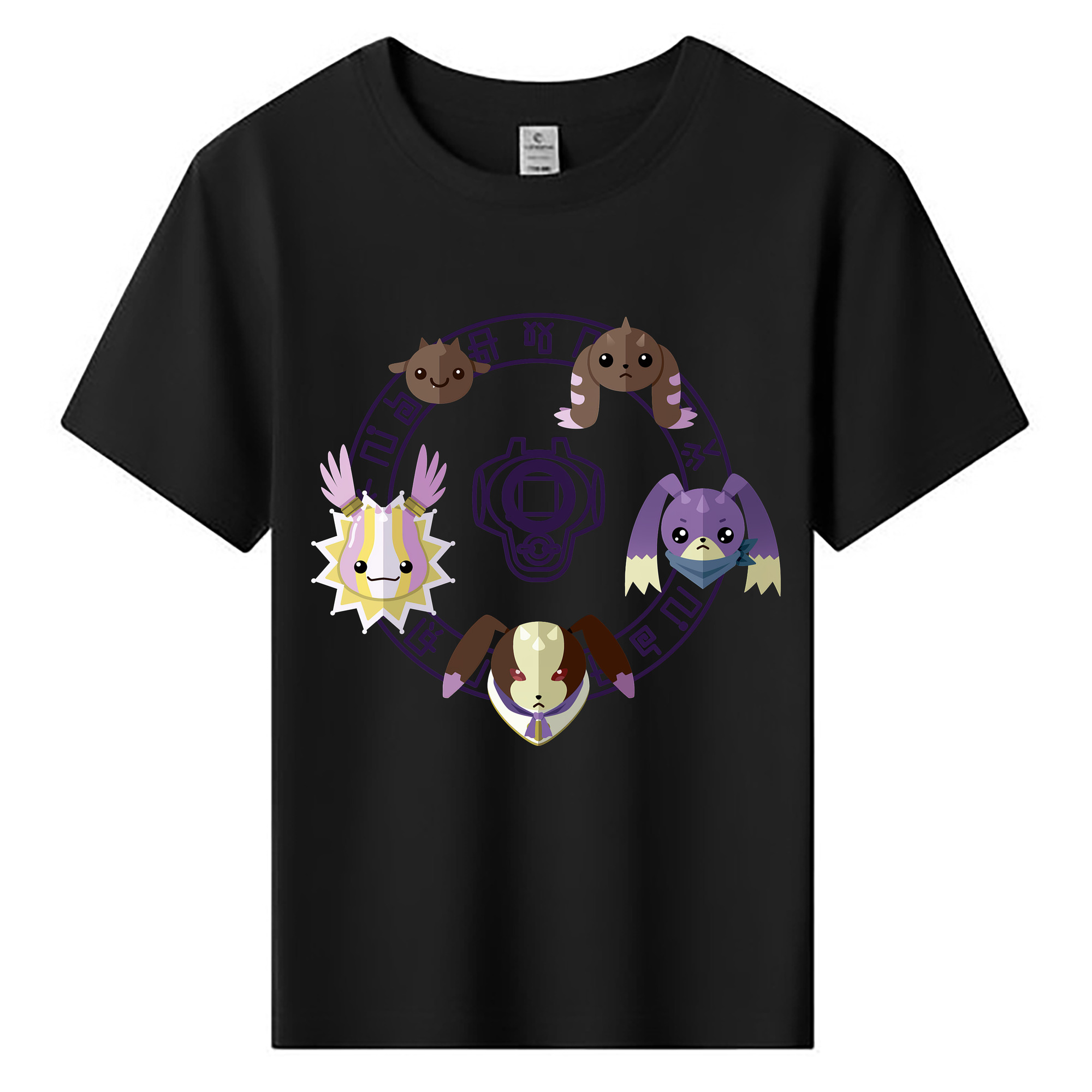 （画像用） Digimon デジタルモンスター/デジモン 綿100％キッズTシャツ（フロントプリント）