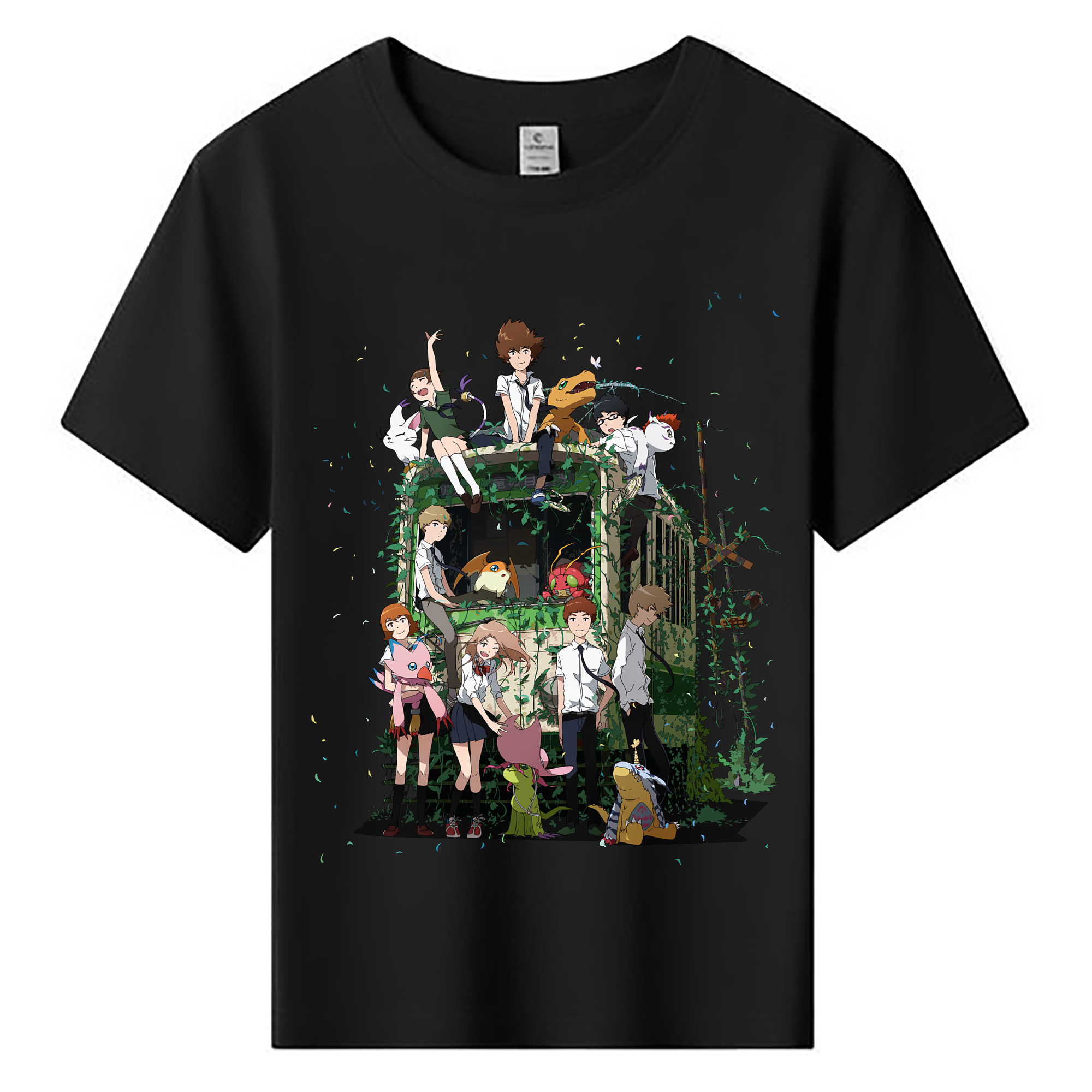 （画像用） Digimon デジタルモンスター/デジモン 綿100％キッズTシャツ（フロントプリント）