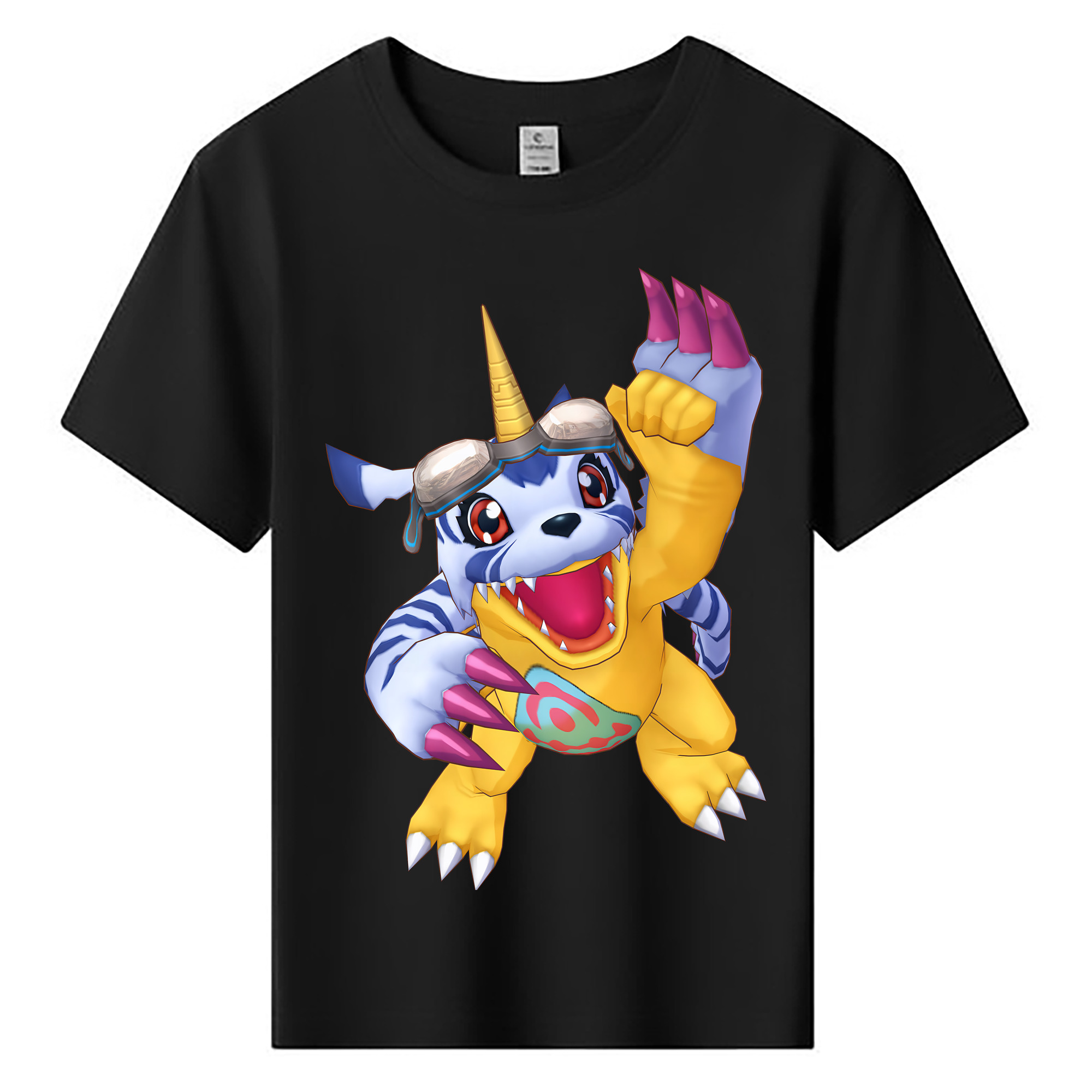 （画像用） Digimon デジタルモンスター/デジモン 綿100％キッズTシャツ（フロントプリント）