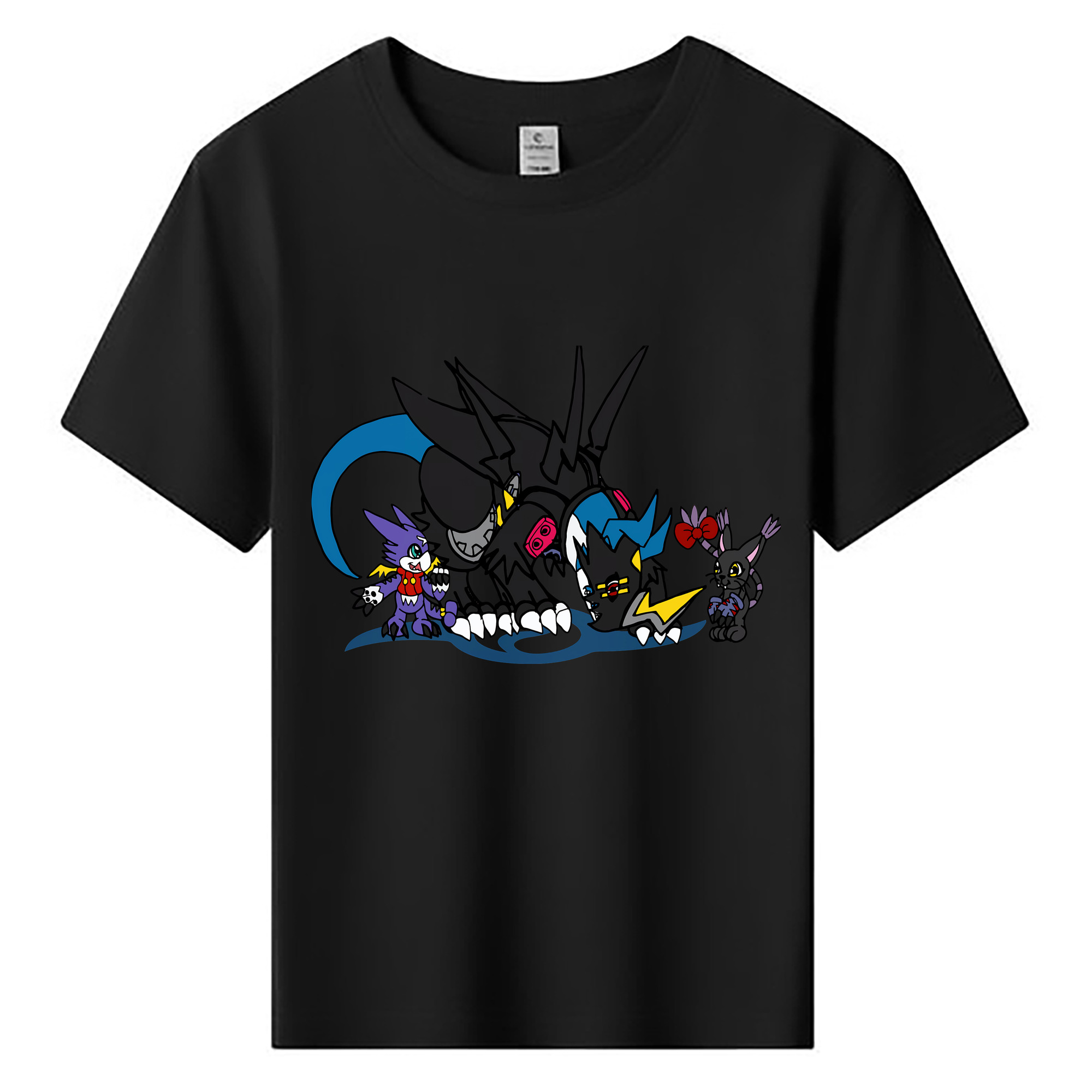 （画像用） Digimon デジタルモンスター/デジモン 綿100％キッズTシャツ（フロントプリント）