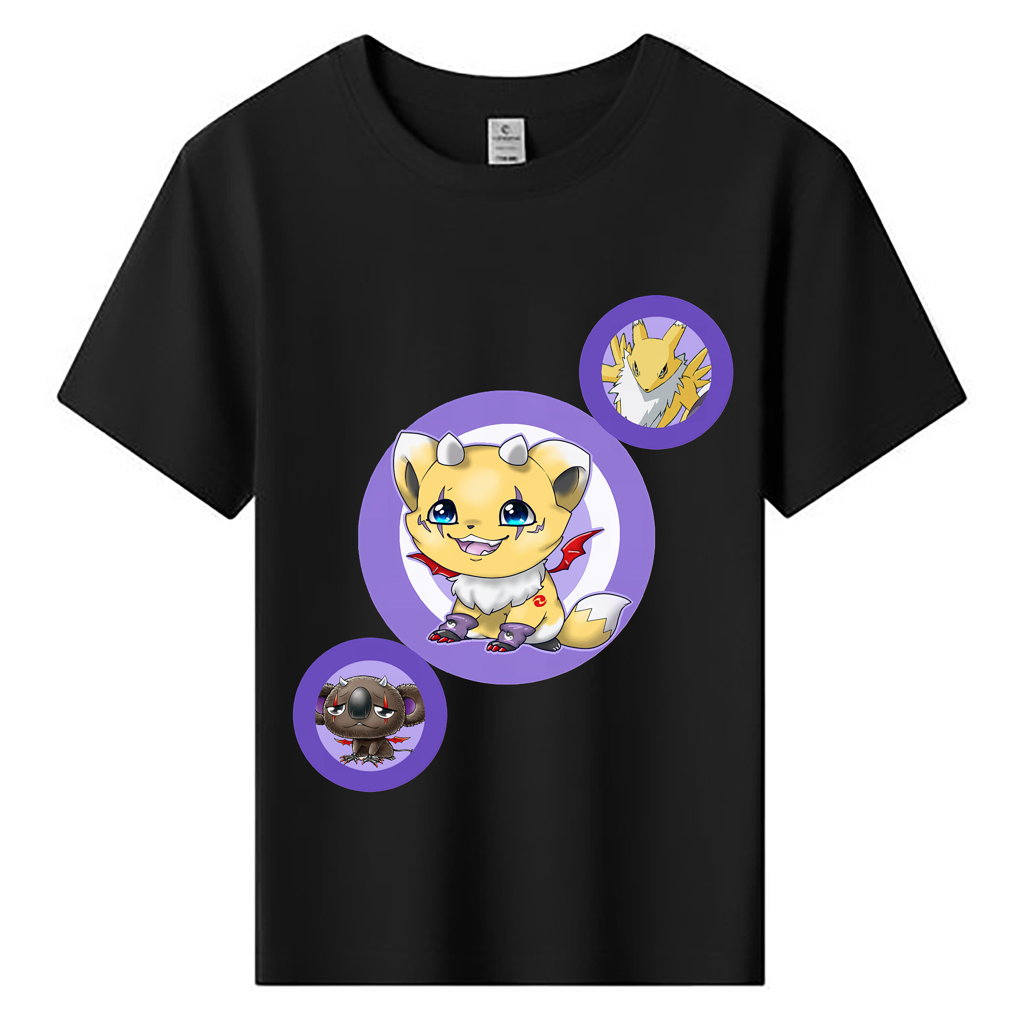 （画像用） Digimon デジタルモンスター/デジモン 綿100％キッズTシャツ（フロントプリント）