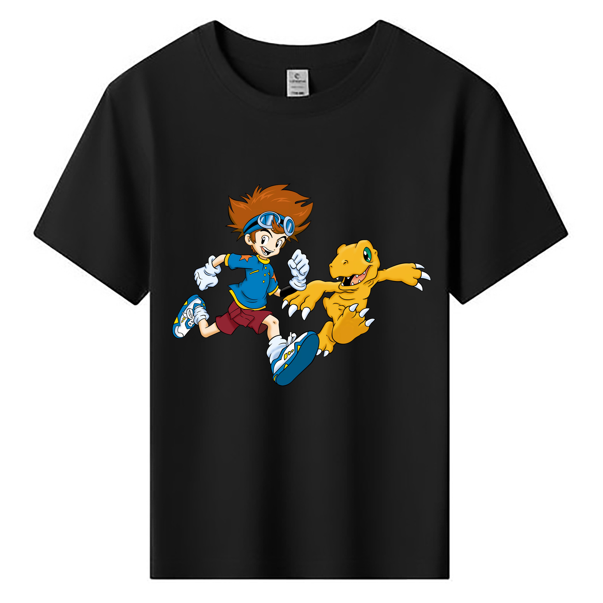 （画像用） Digimon デジタルモンスター/デジモン 綿100％キッズTシャツ（フロントプリント）