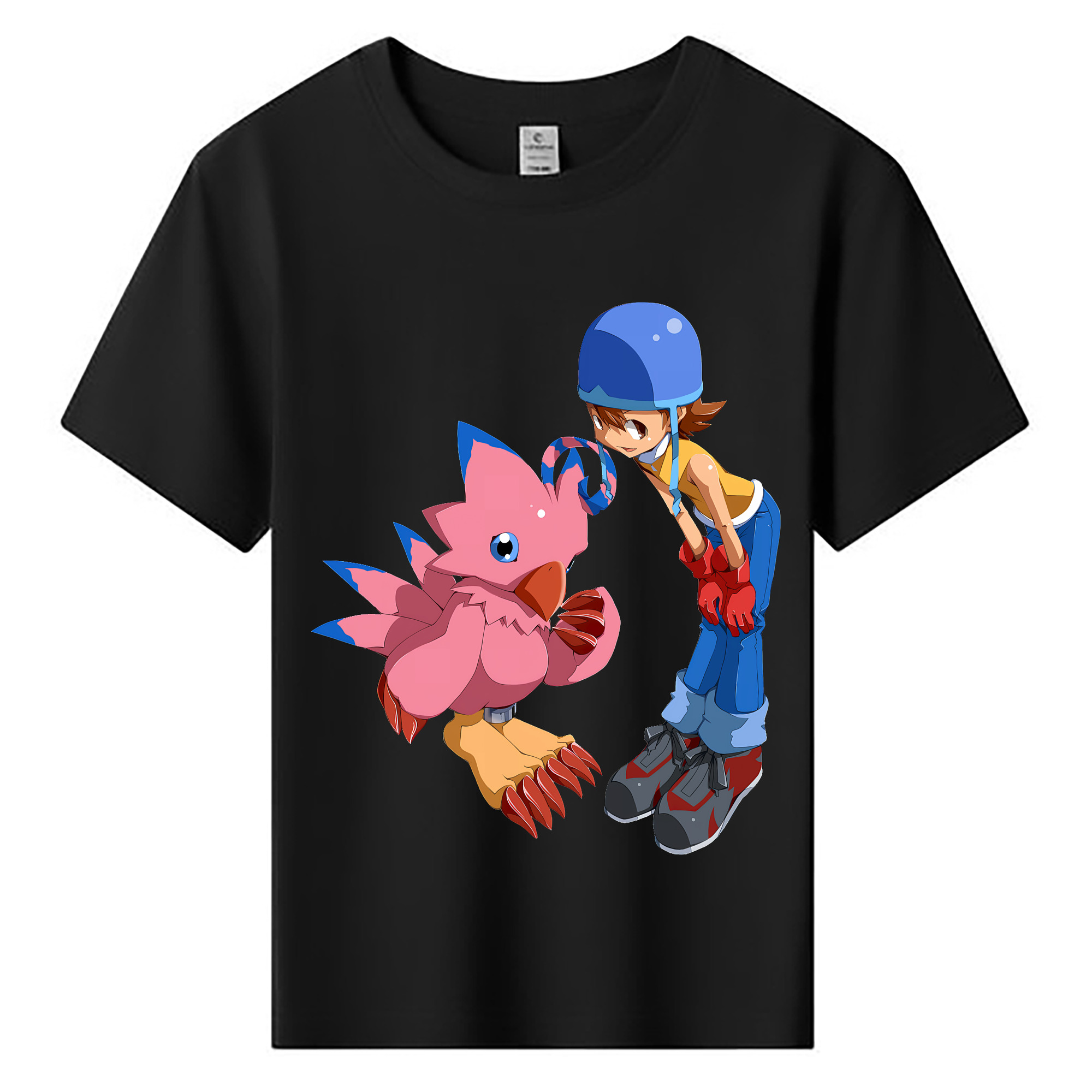 （画像用） Digimon デジタルモンスター/デジモン 綿100％キッズTシャツ（フロントプリント）
