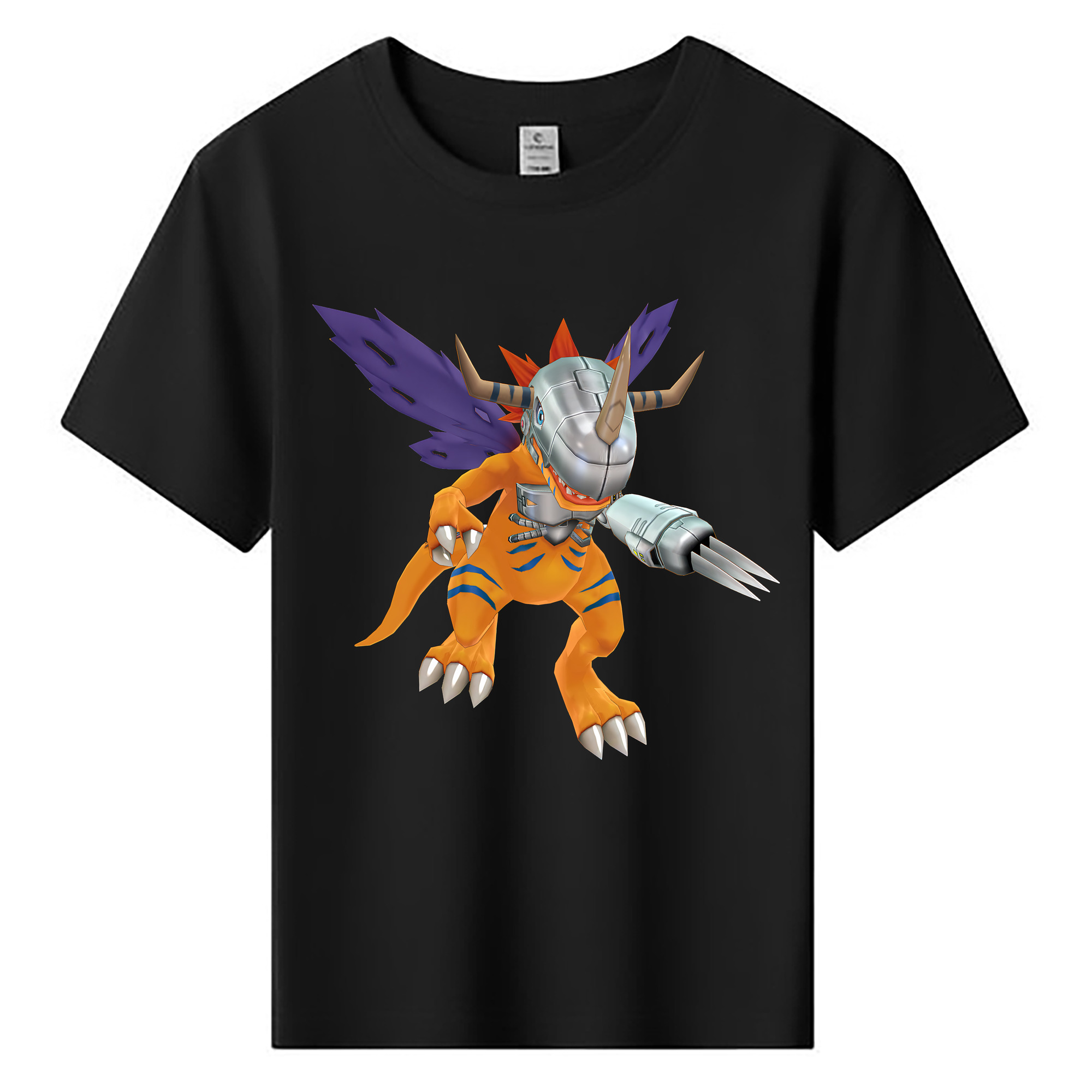 （画像用） Digimon デジタルモンスター/デジモン 綿100％キッズTシャツ（フロントプリント）