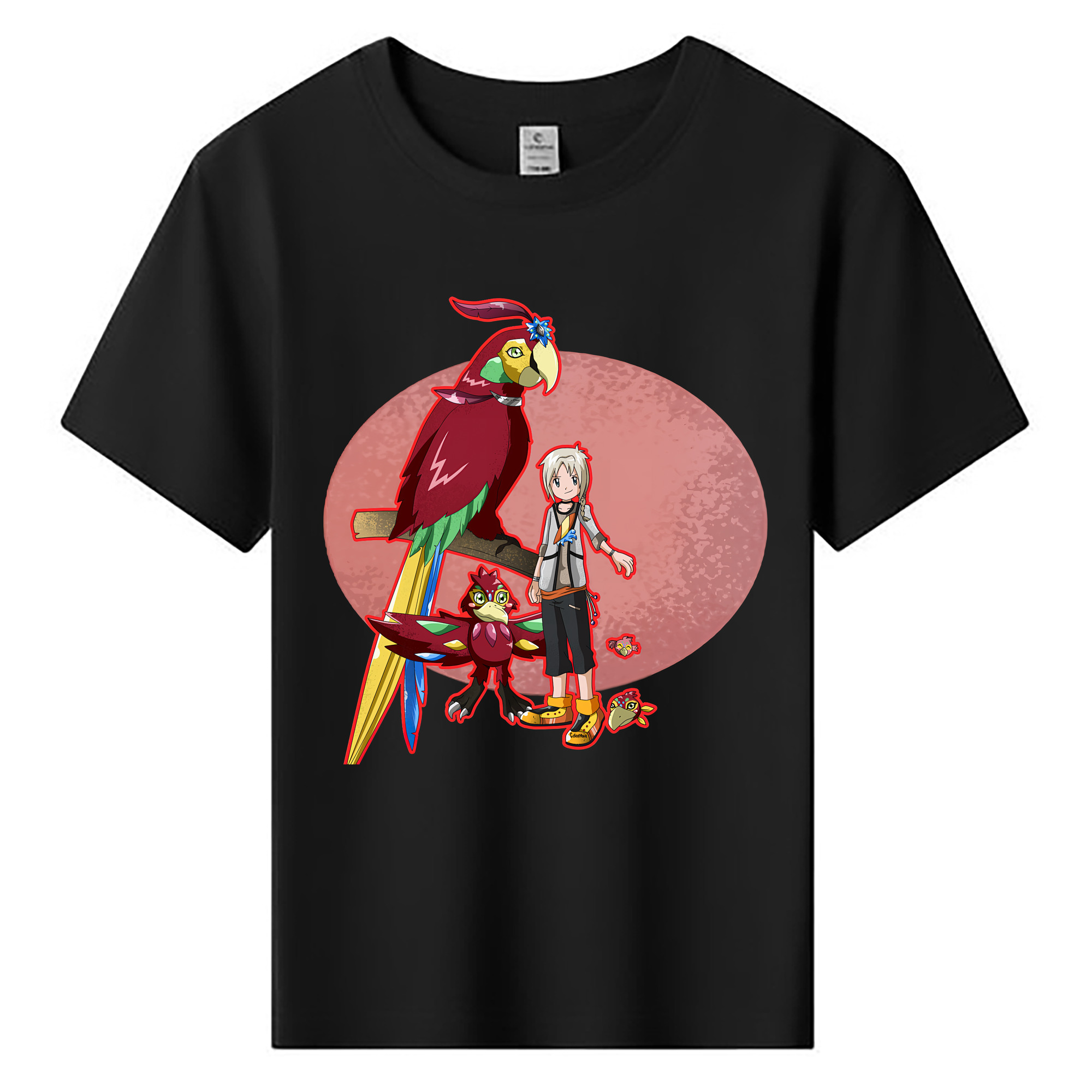 （画像用） Digimon デジタルモンスター/デジモン 綿100％キッズTシャツ（フロントプリント）