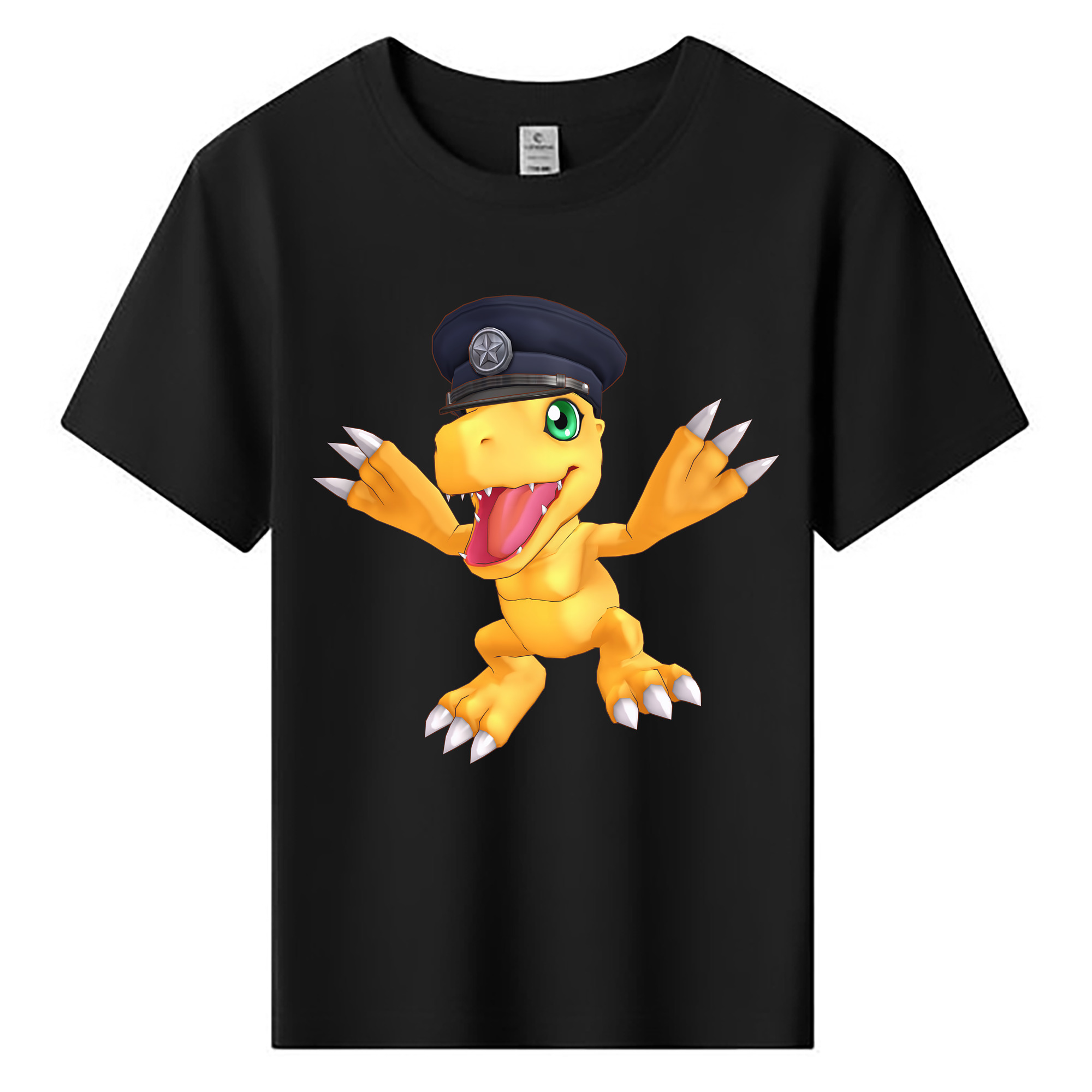 （画像用） Digimon デジタルモンスター/デジモン 綿100％キッズTシャツ（フロントプリント）