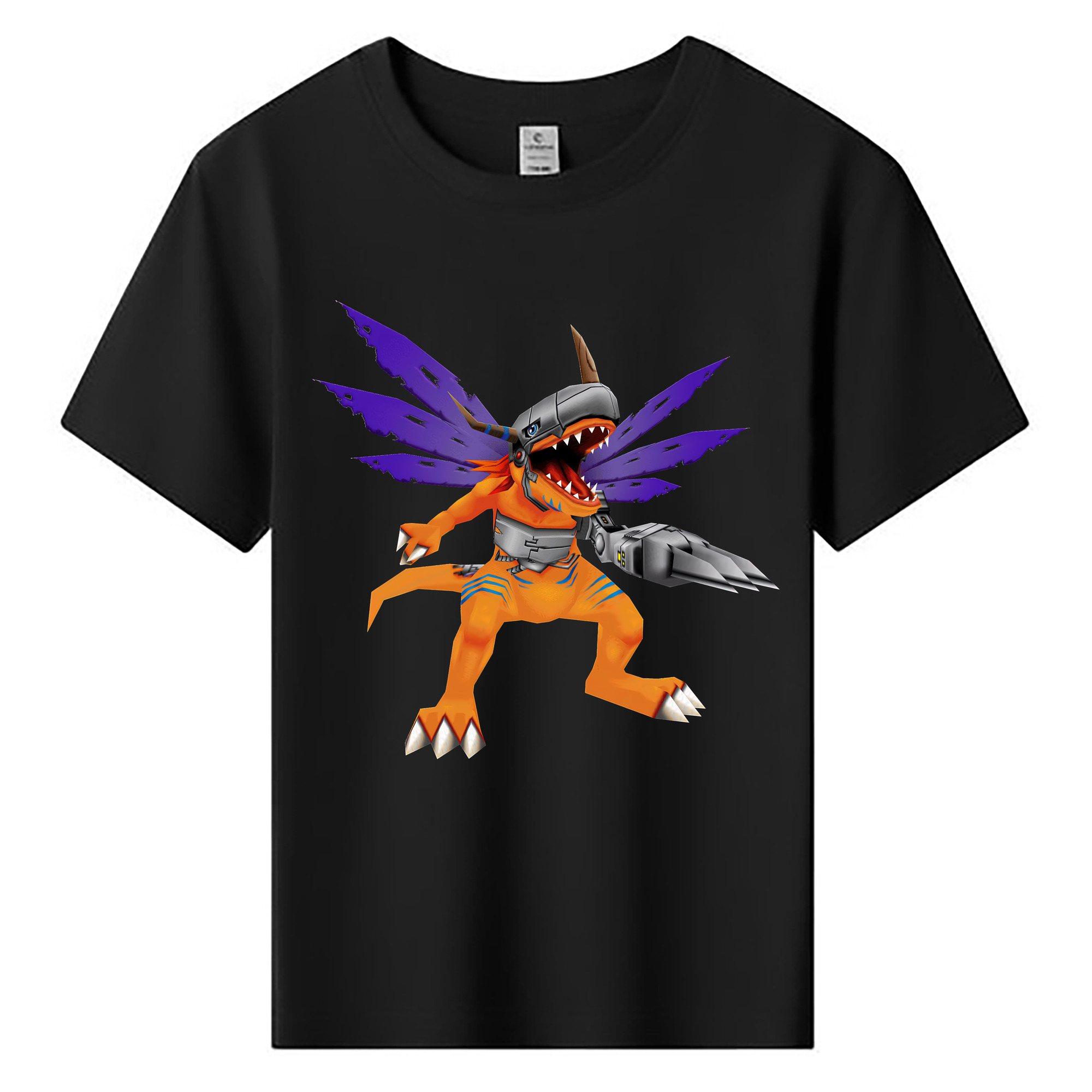 （画像用） Digimon デジタルモンスター/デジモン 綿100％キッズTシャツ（フロントプリント）