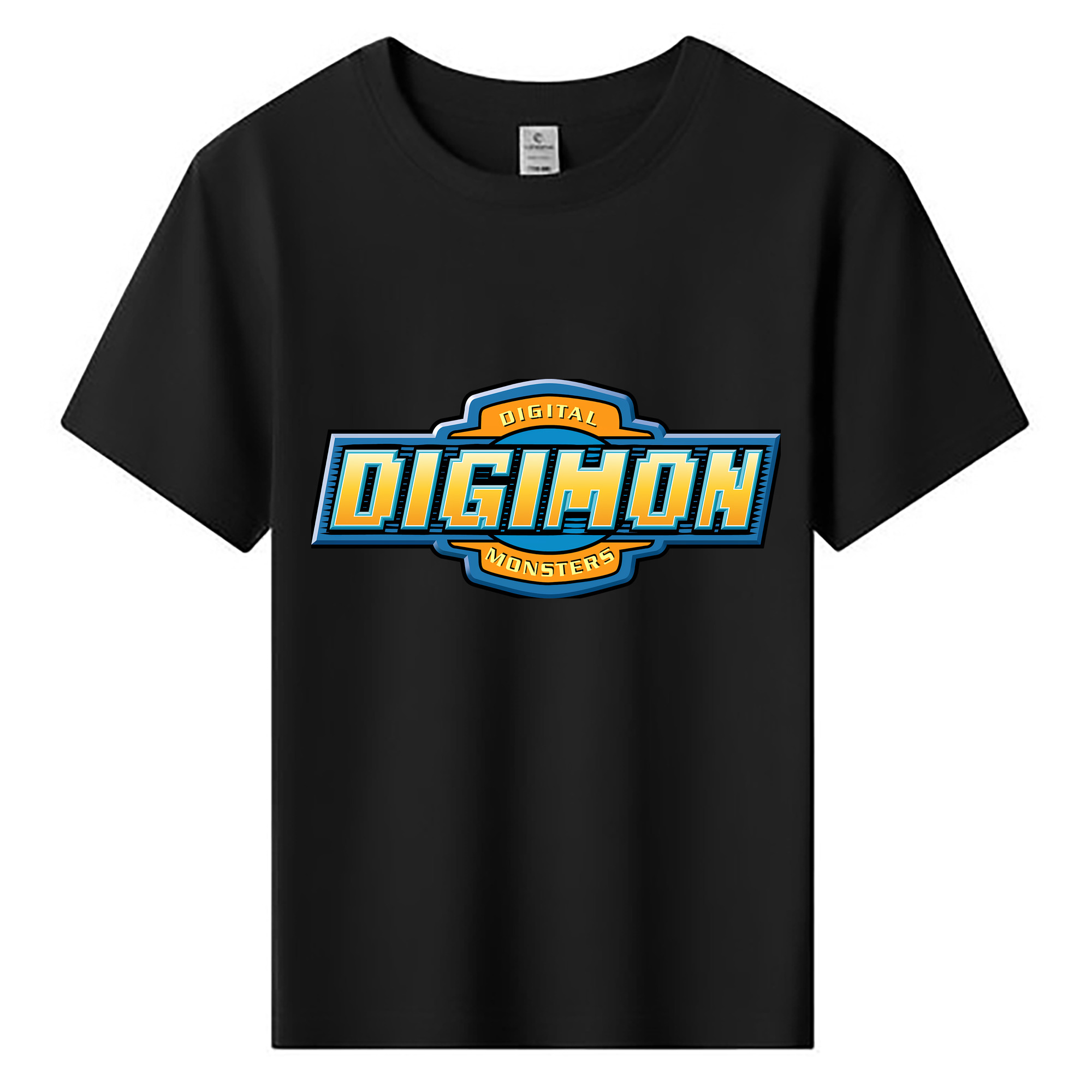 （画像用） Digimon デジタルモンスター/デジモン 綿100％キッズTシャツ（フロントプリント）