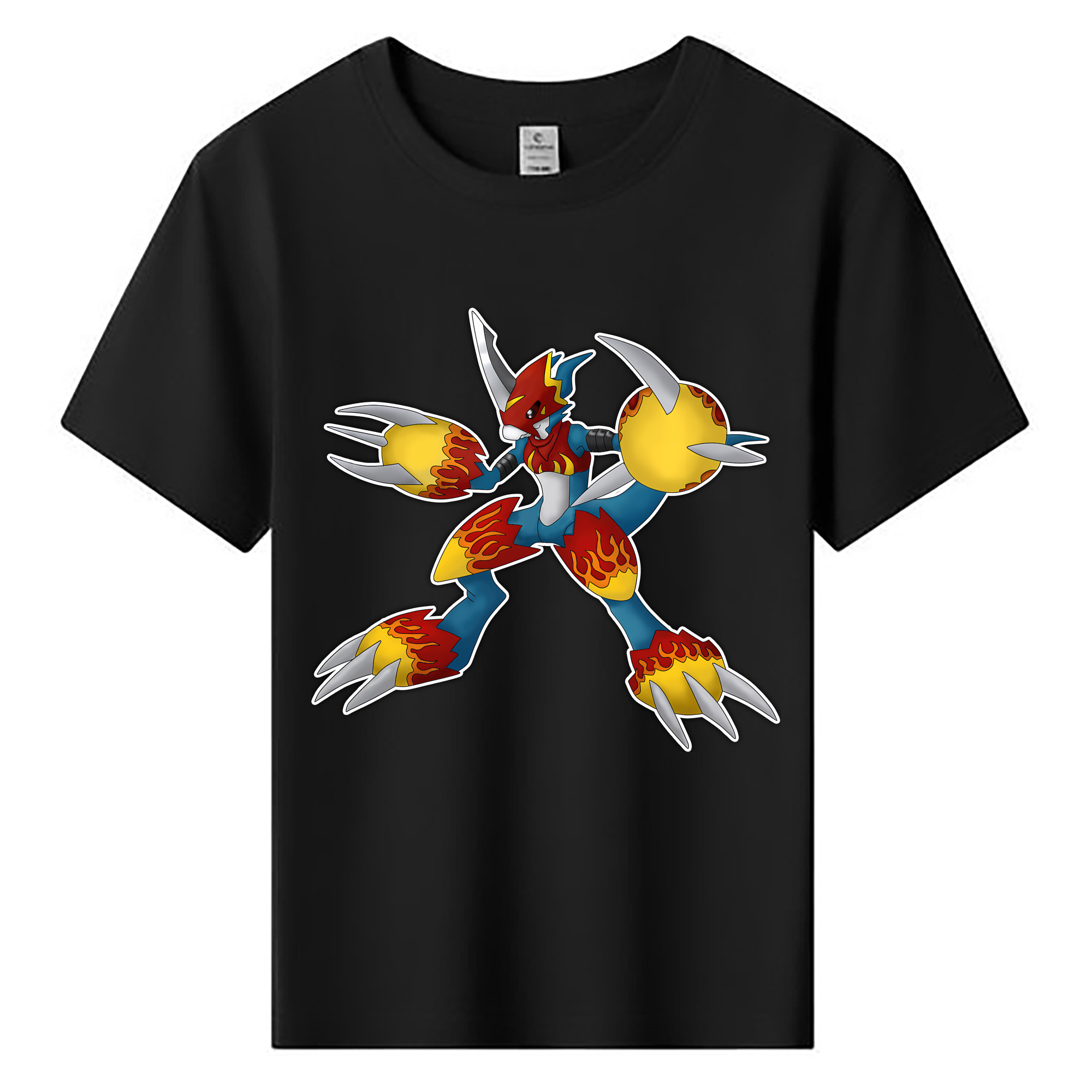 （画像用） Digimon デジタルモンスター/デジモン 綿100％キッズTシャツ（フロントプリント）