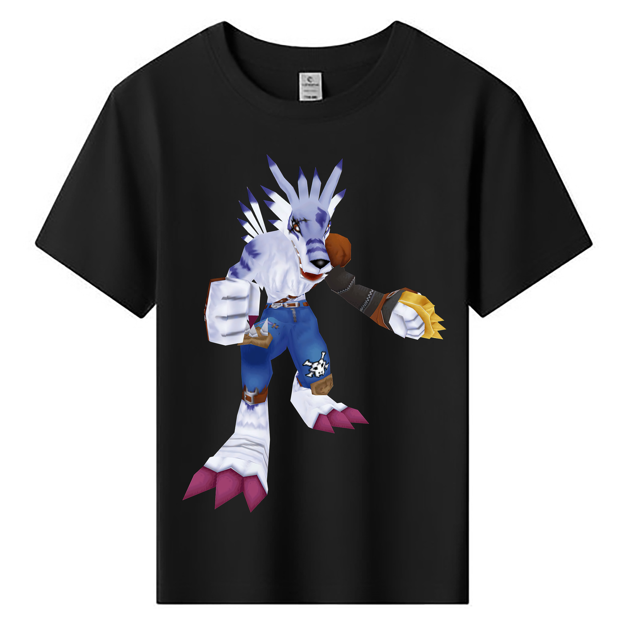 （画像用） Digimon デジタルモンスター/デジモン 綿100％キッズTシャツ（フロントプリント）