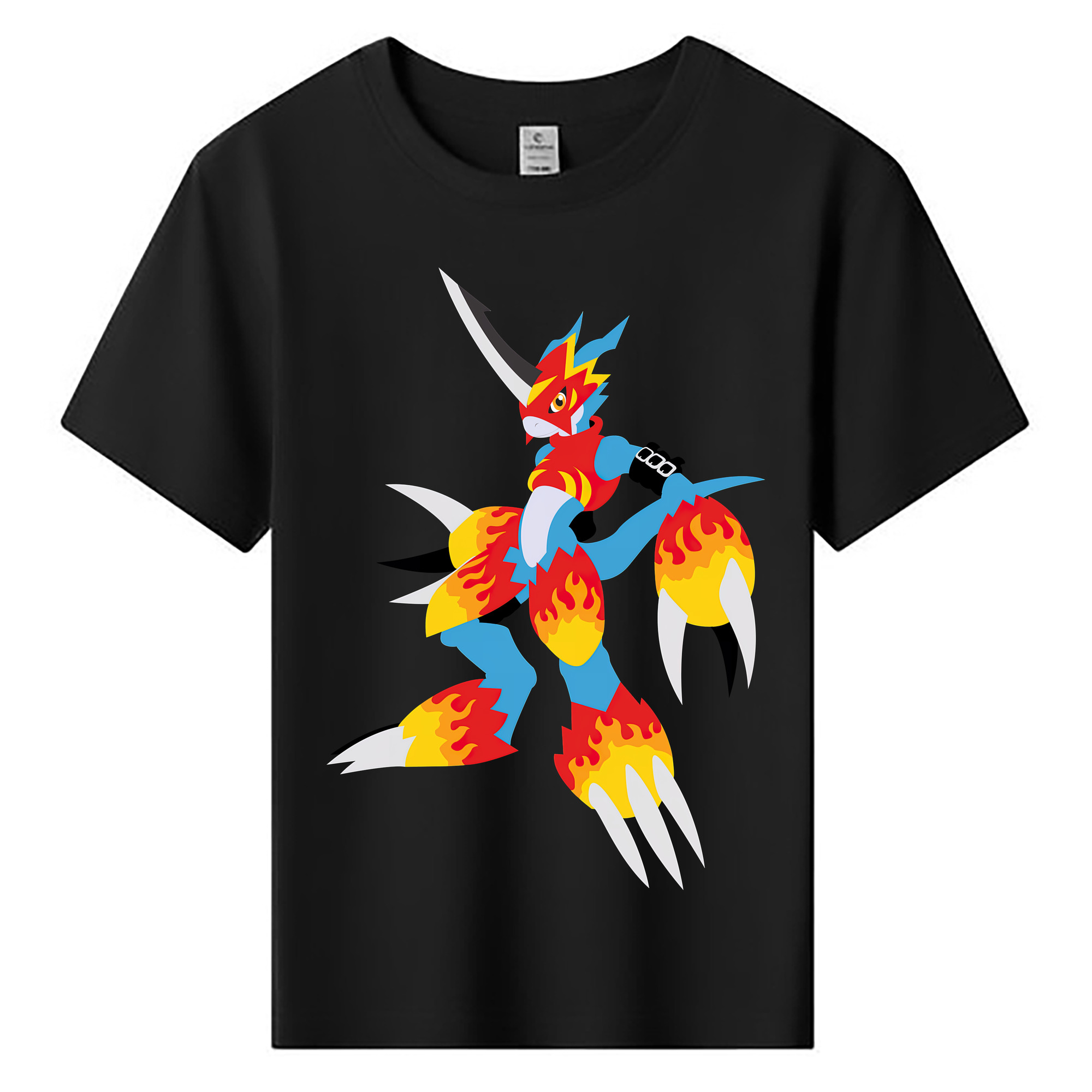 （画像用） Digimon デジタルモンスター/デジモン 綿100％キッズTシャツ（フロントプリント）