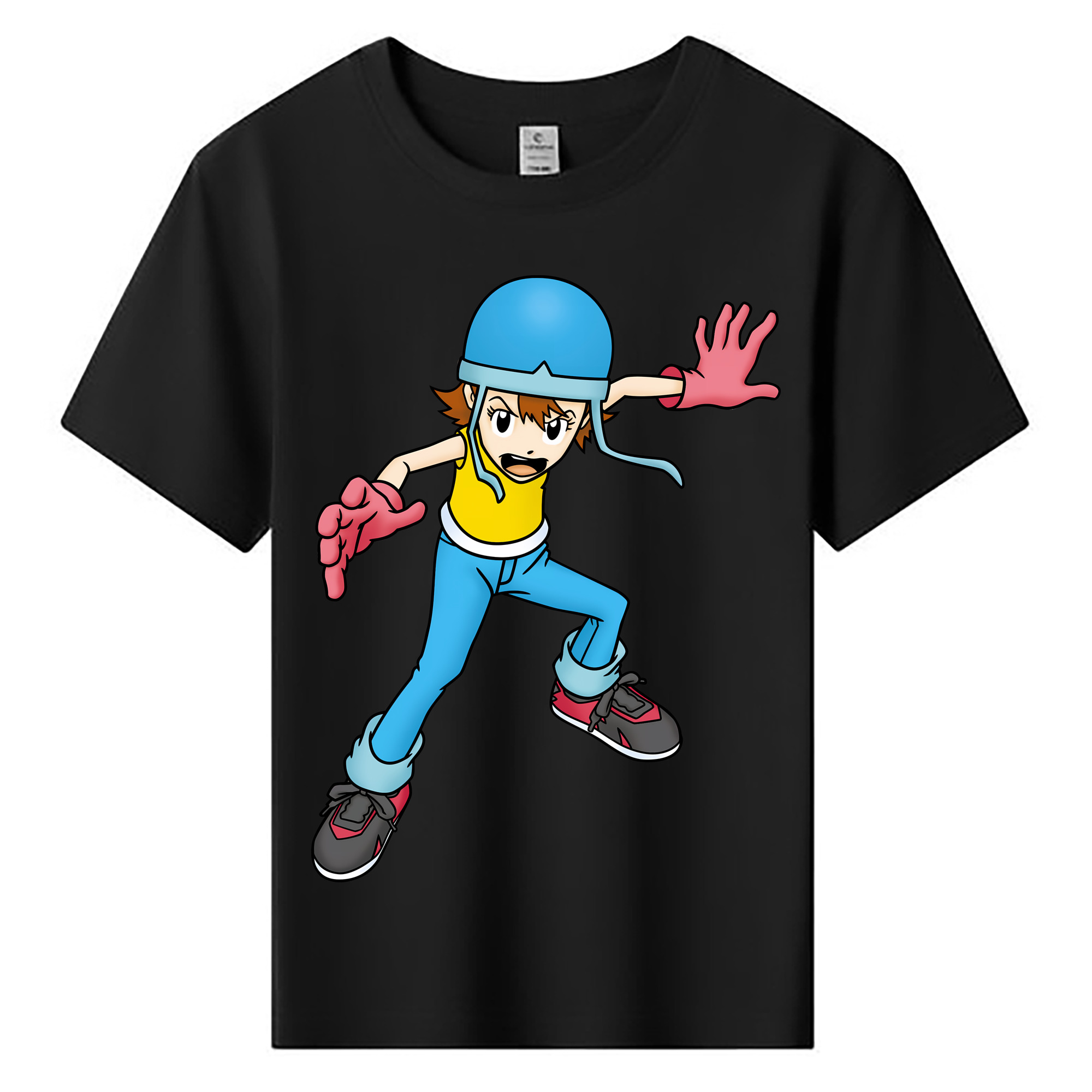 （画像用） Digimon デジタルモンスター/デジモン 綿100％キッズTシャツ（フロントプリント）