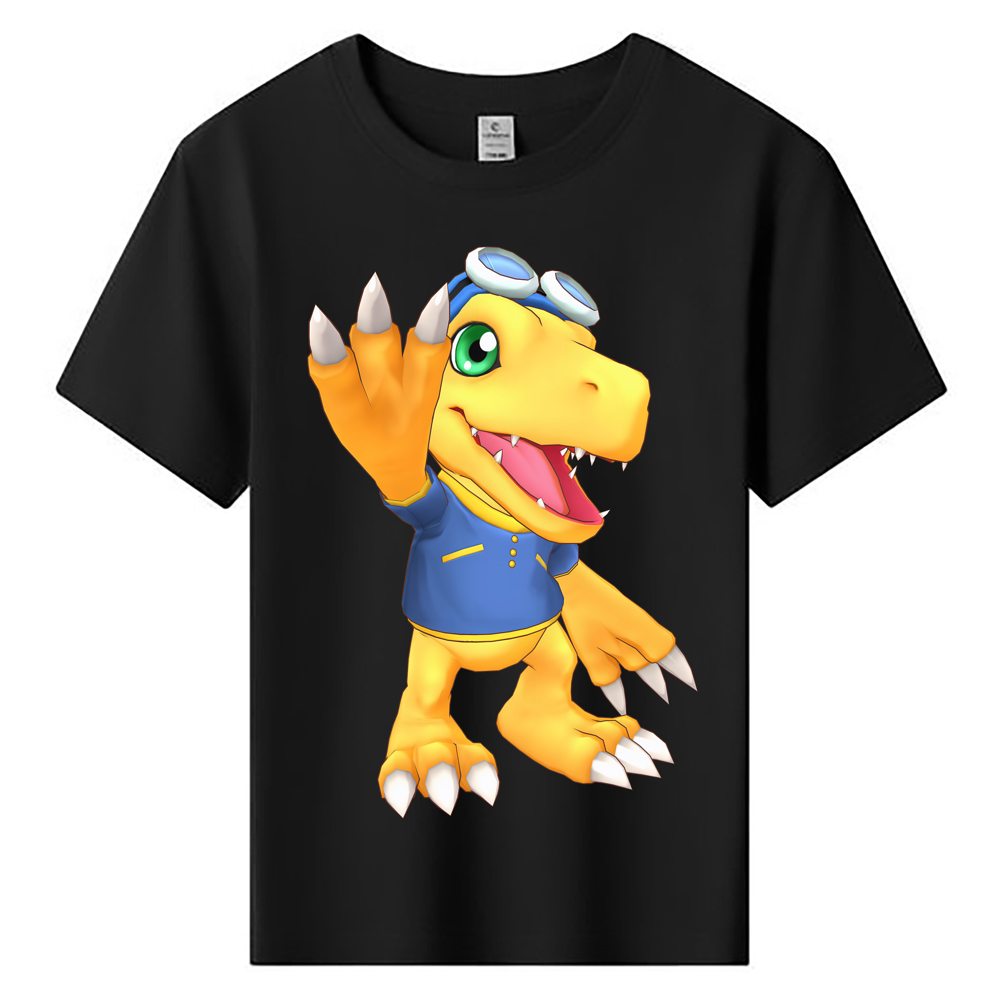 （画像用） Digimon デジタルモンスター/デジモン 綿100％キッズTシャツ（フロントプリント）