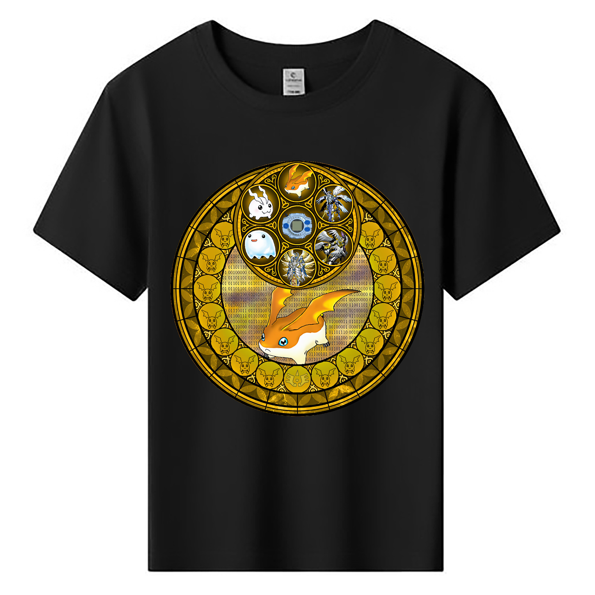 （画像用） Digimon デジタルモンスター/デジモン 綿100％キッズTシャツ（フロントプリント）