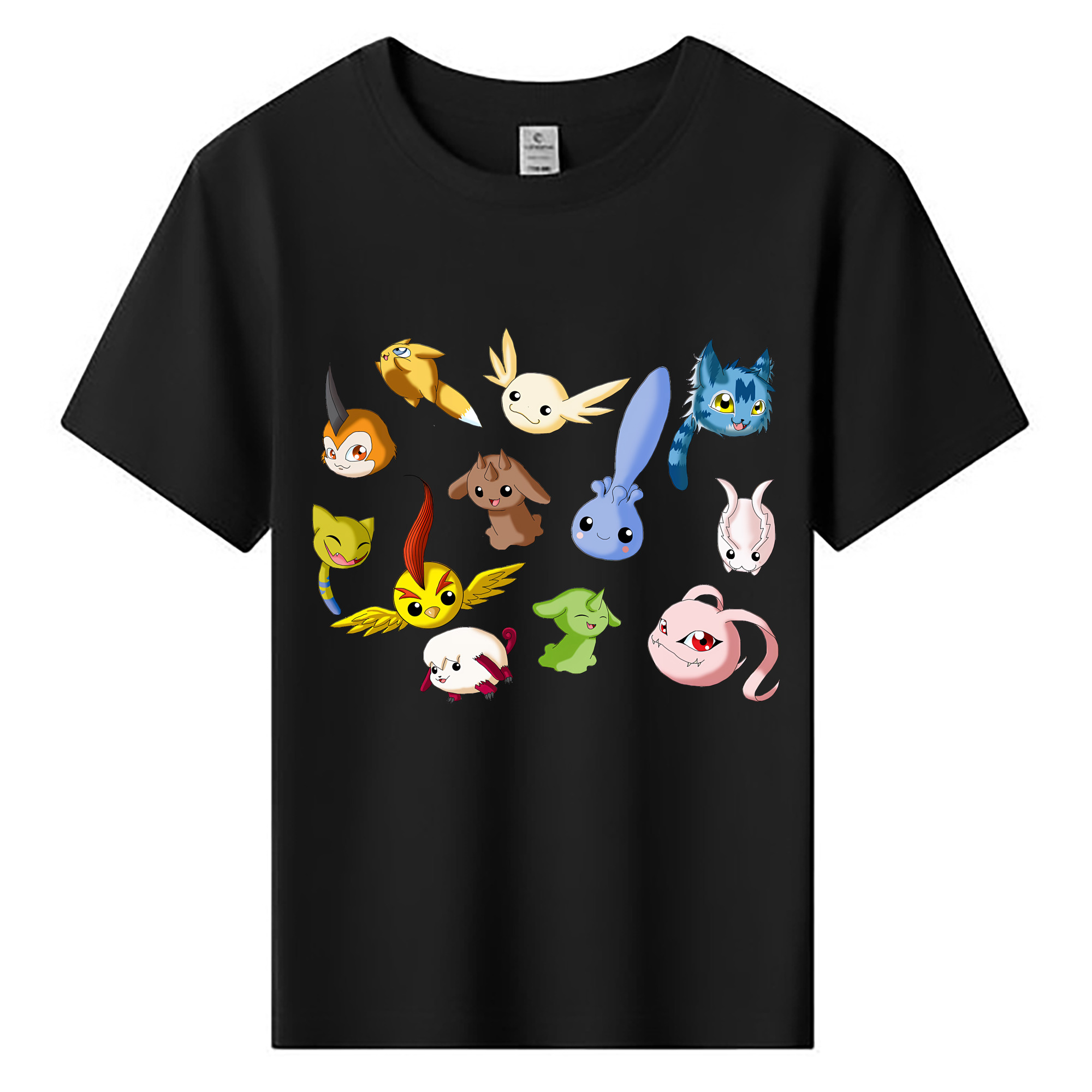 （画像用） Digimon デジタルモンスター/デジモン 綿100％キッズTシャツ（フロントプリント）